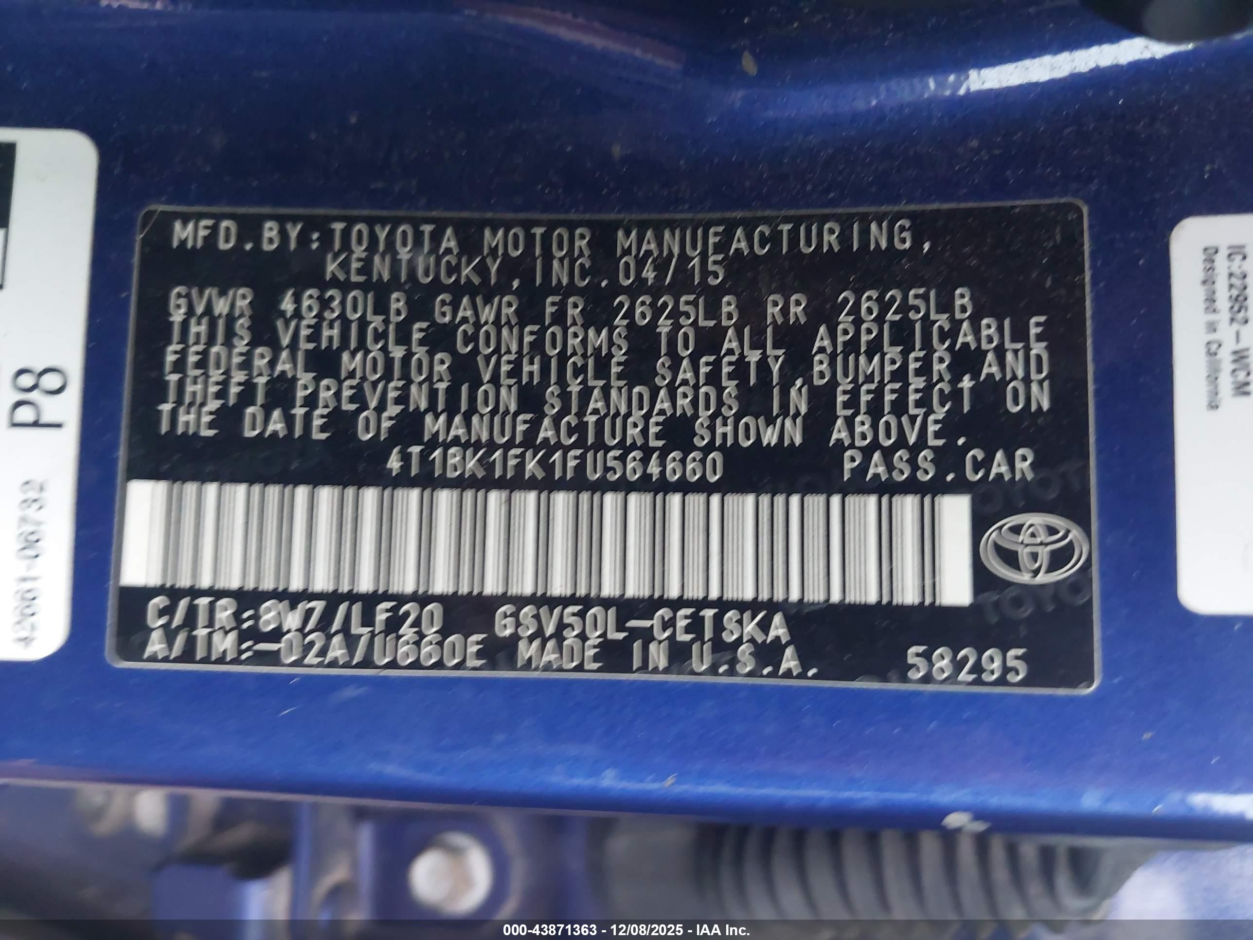 TOYOTA CAMRY image 9