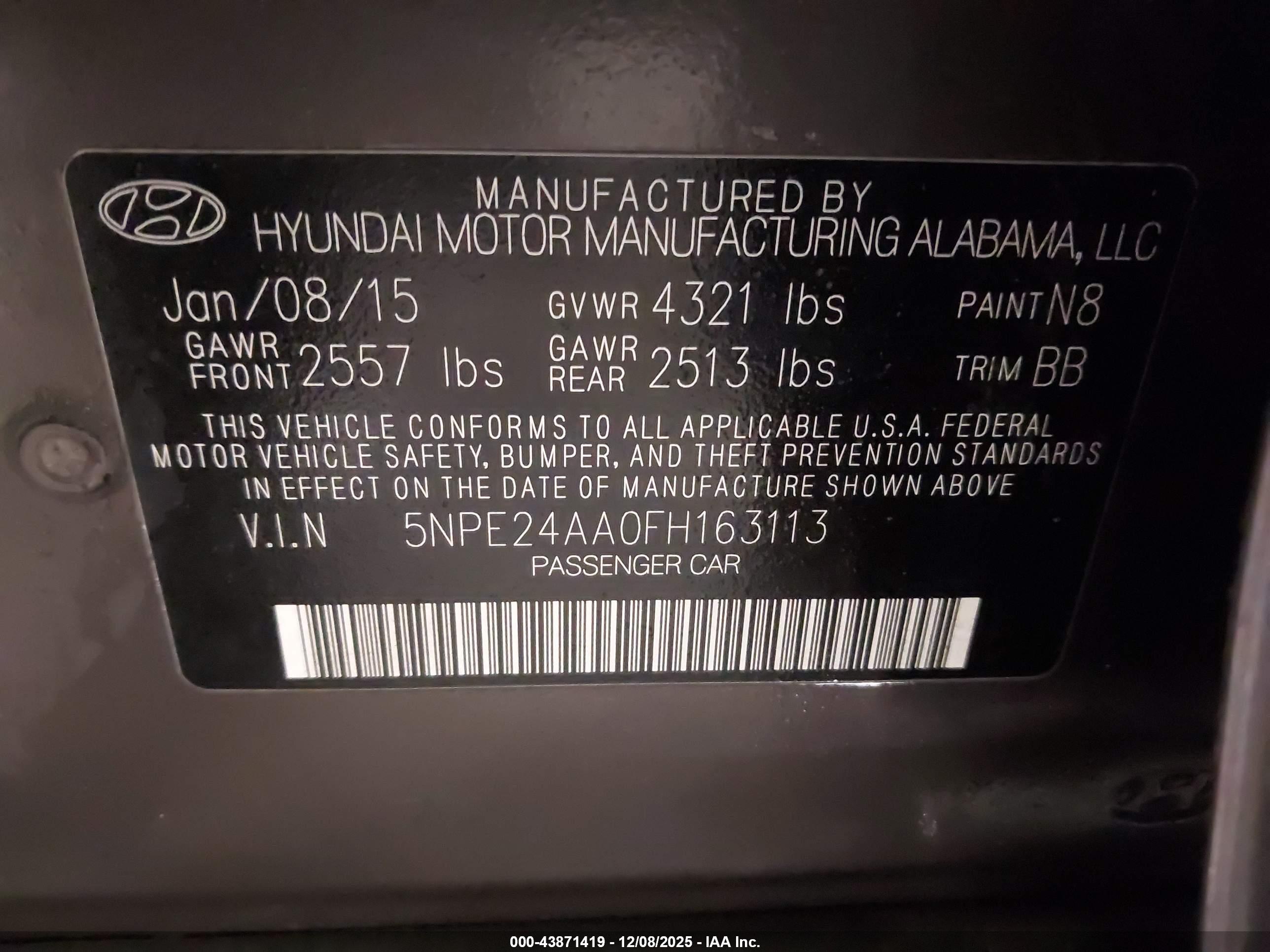 HYUNDAI SONATA image 9