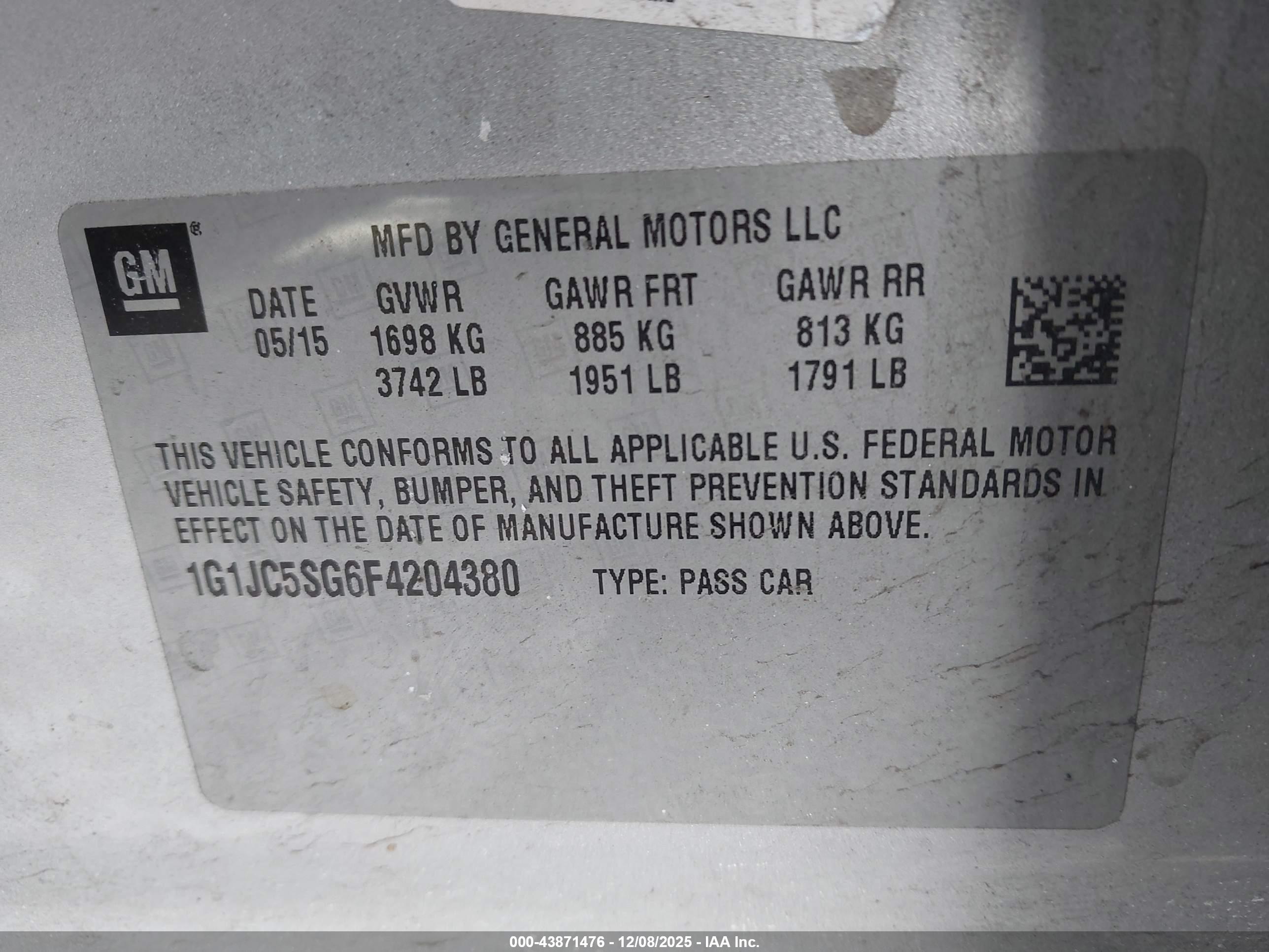 CHEVROLET SONIC image 9