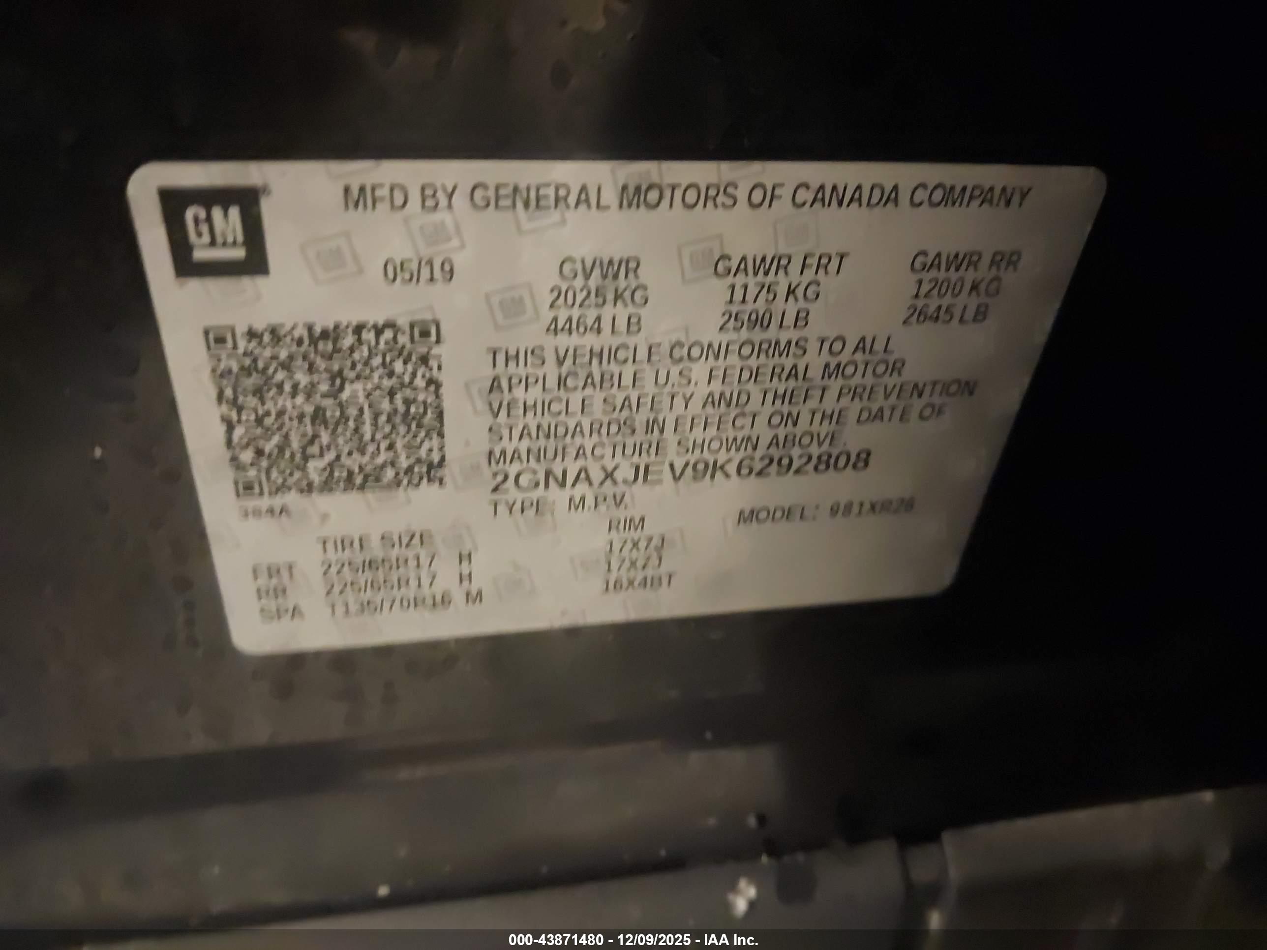CHEVROLET EQUINOX image 9