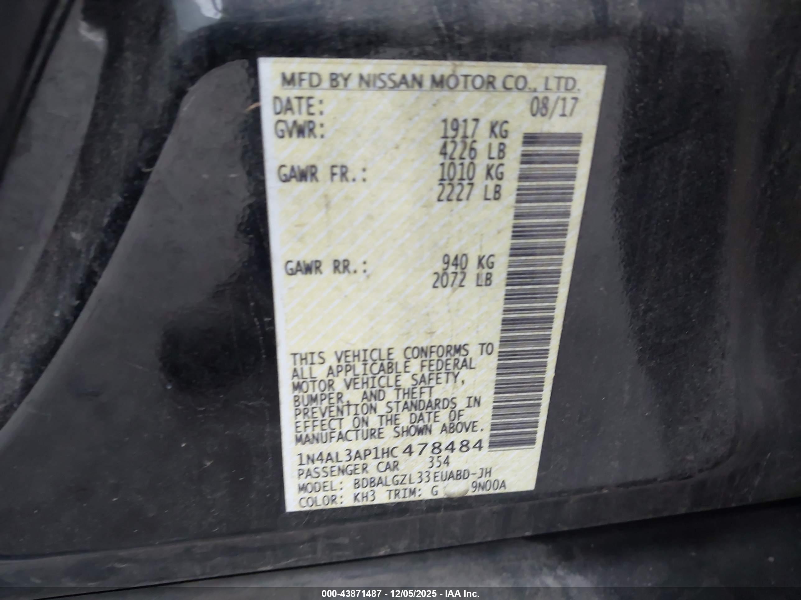 NISSAN ALTIMA image 9