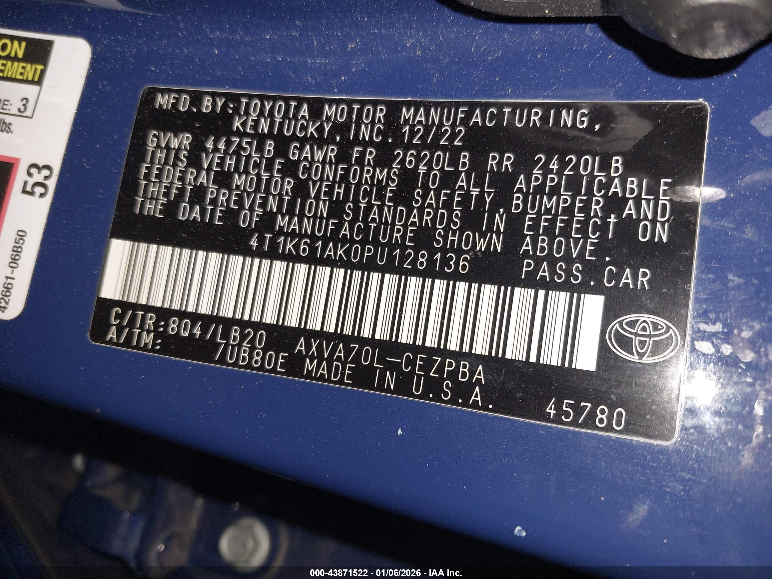 TOYOTA CAMRY image 9