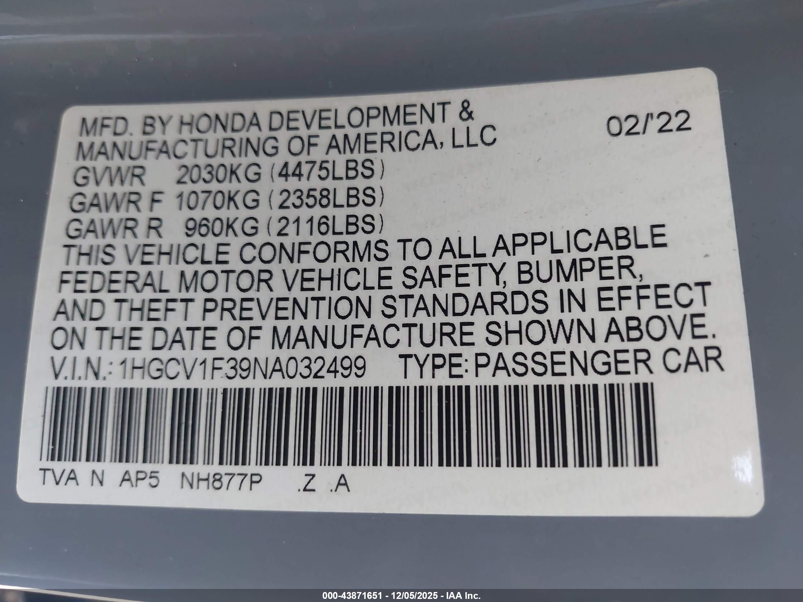 HONDA ACCORD image 9