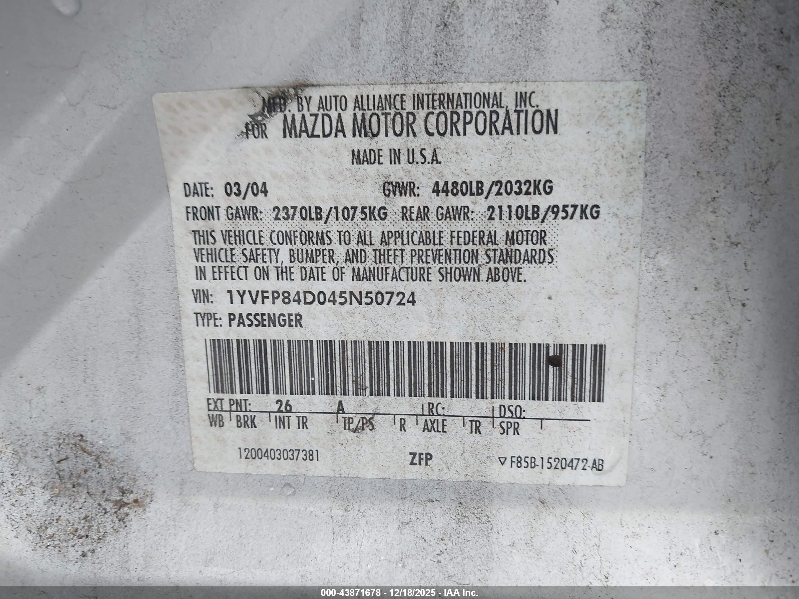 MAZDA MAZDA6 image 9