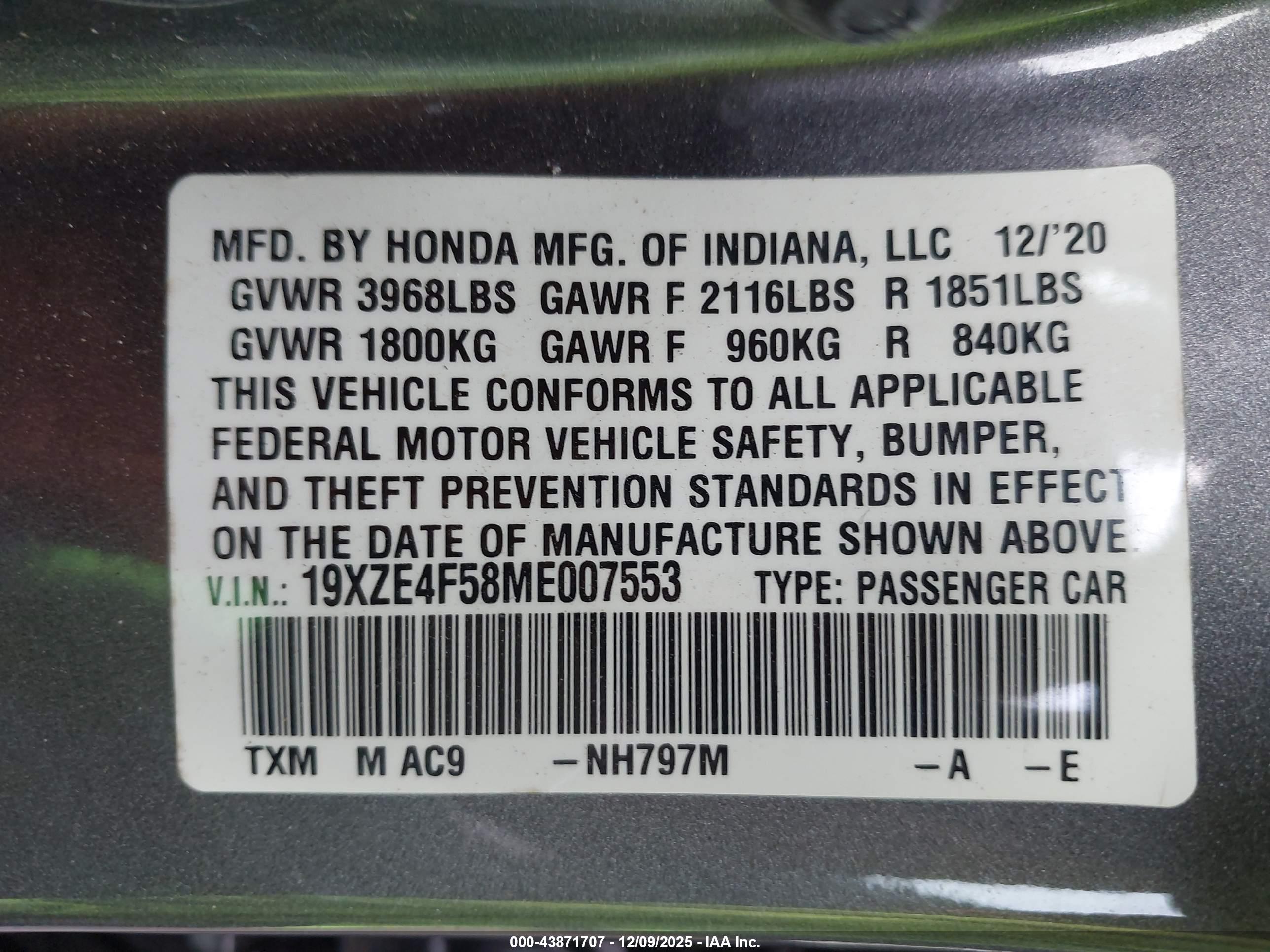 HONDA INSIGHT image 9