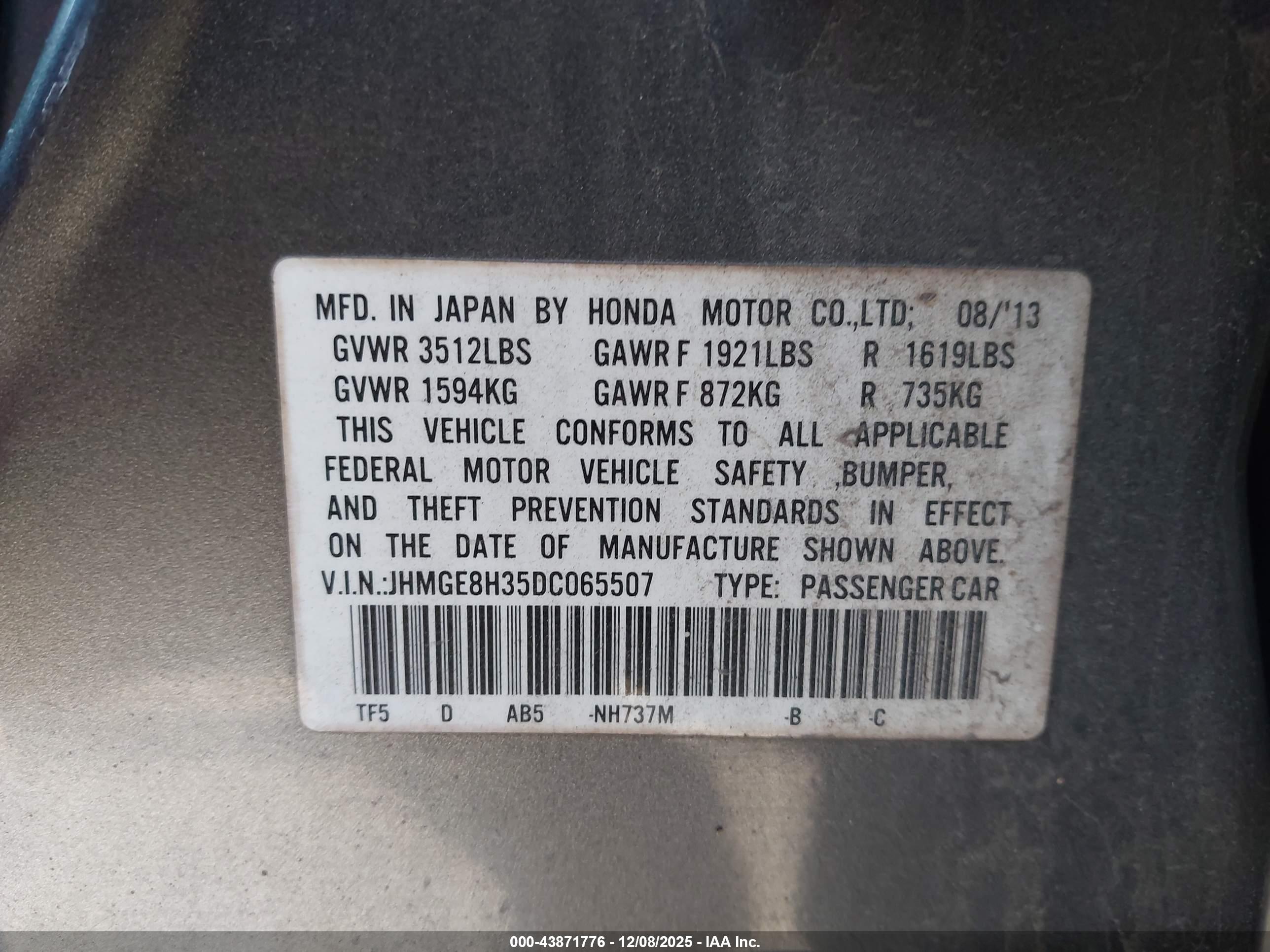 HONDA FIT image 9