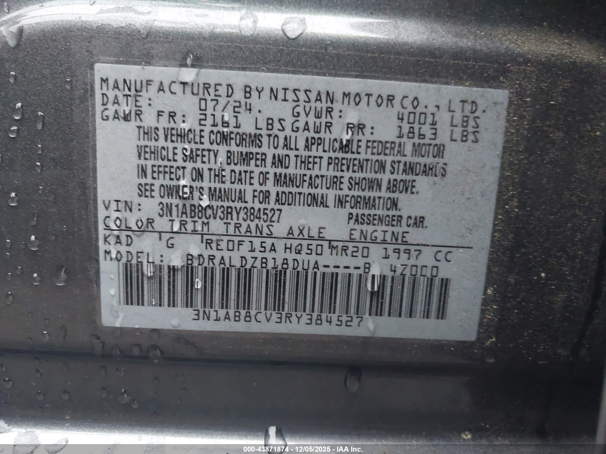 NISSAN SENTRA image 9