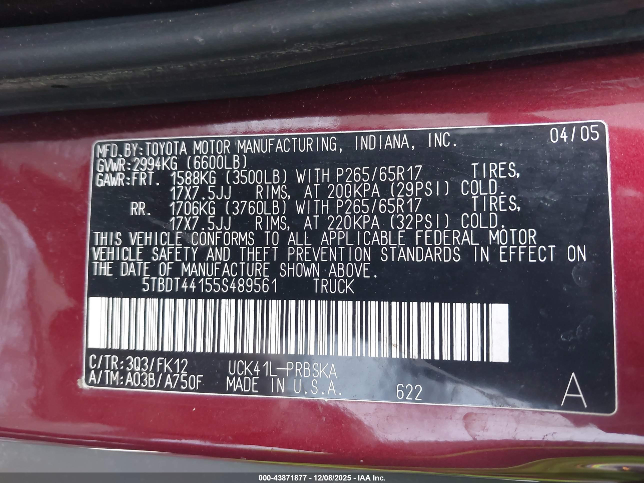 TOYOTA TUNDRA image 9