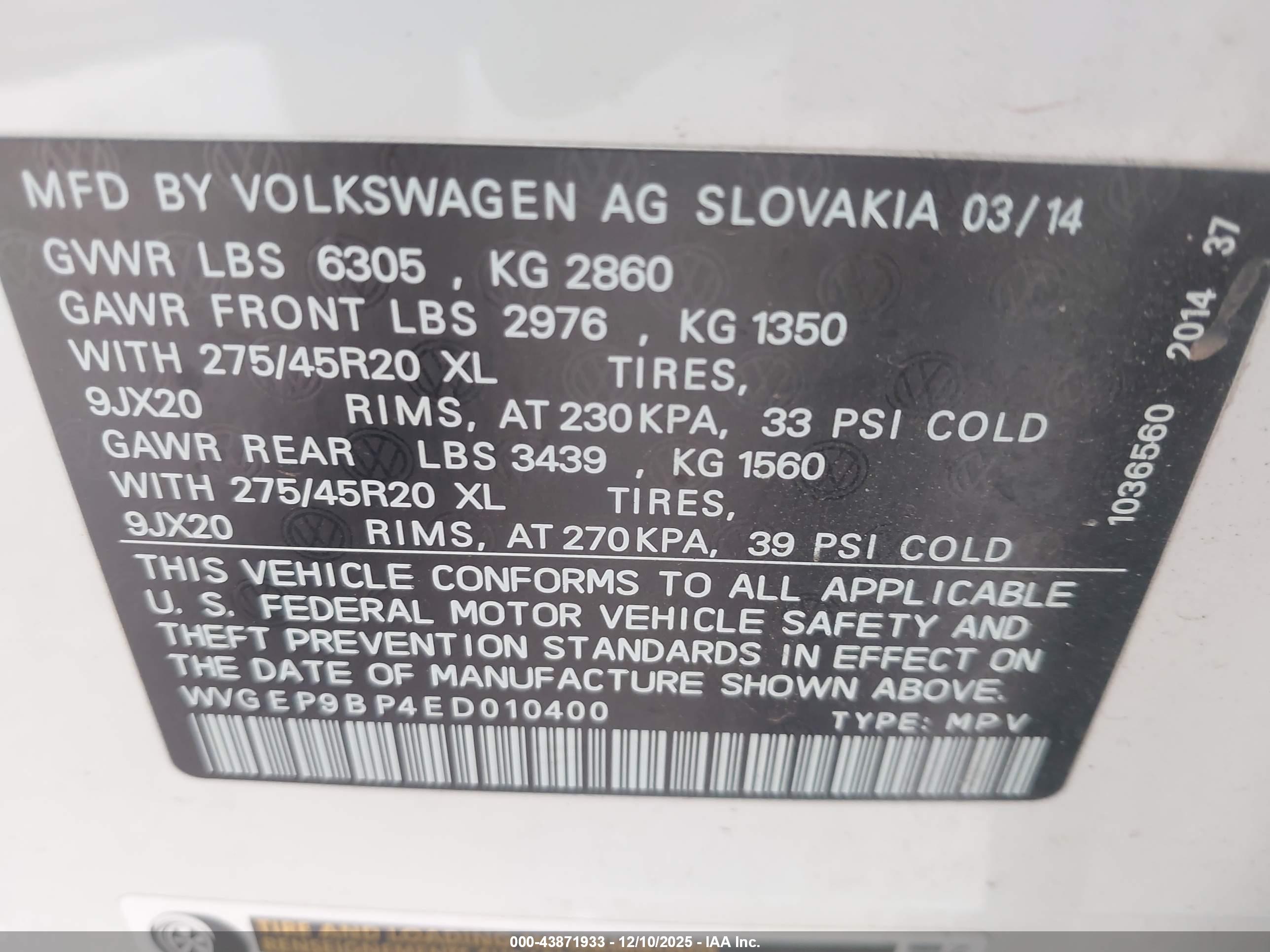 VOLKSWAGEN TOUAREG image 9