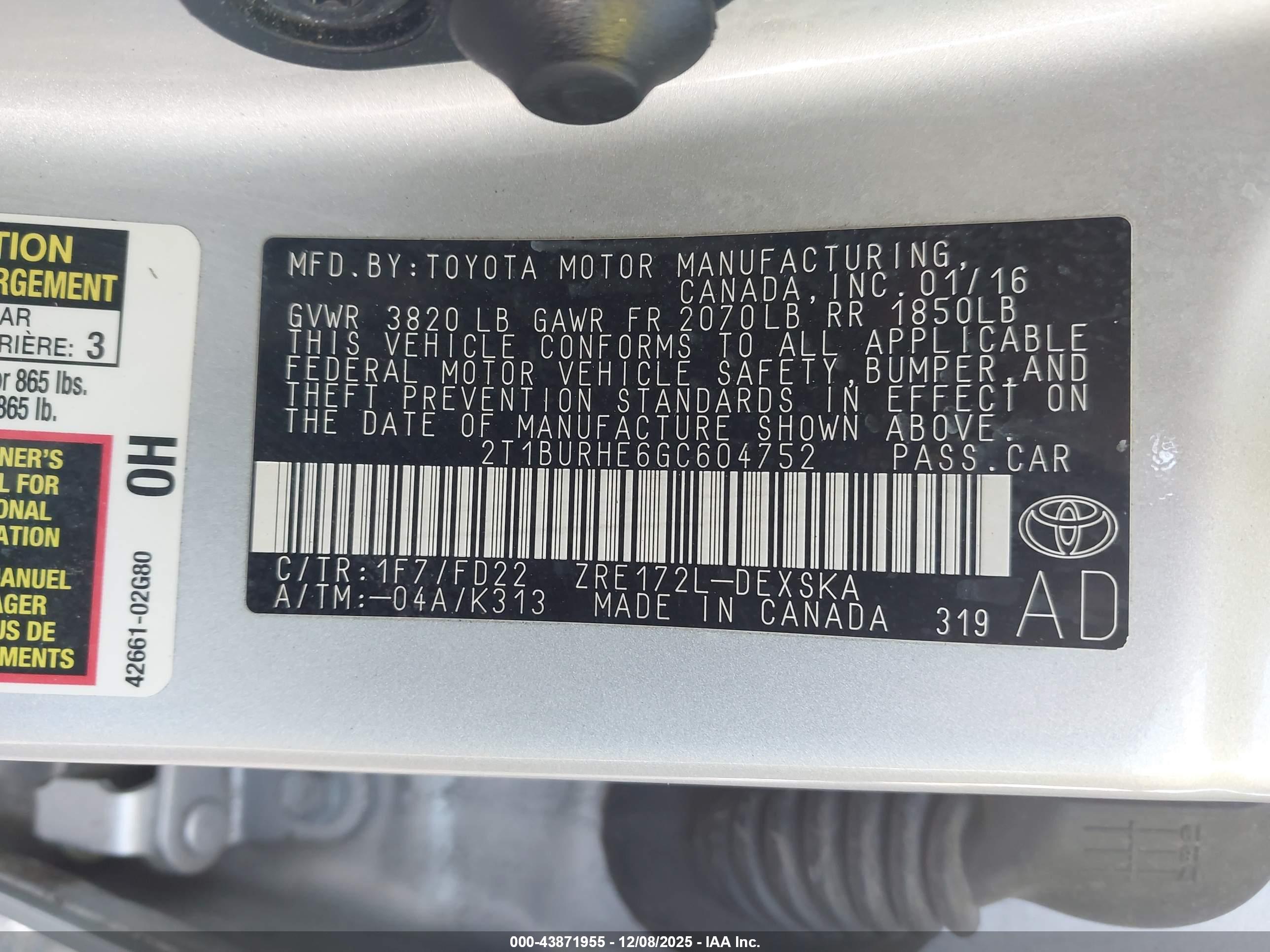TOYOTA COROLLA image 9