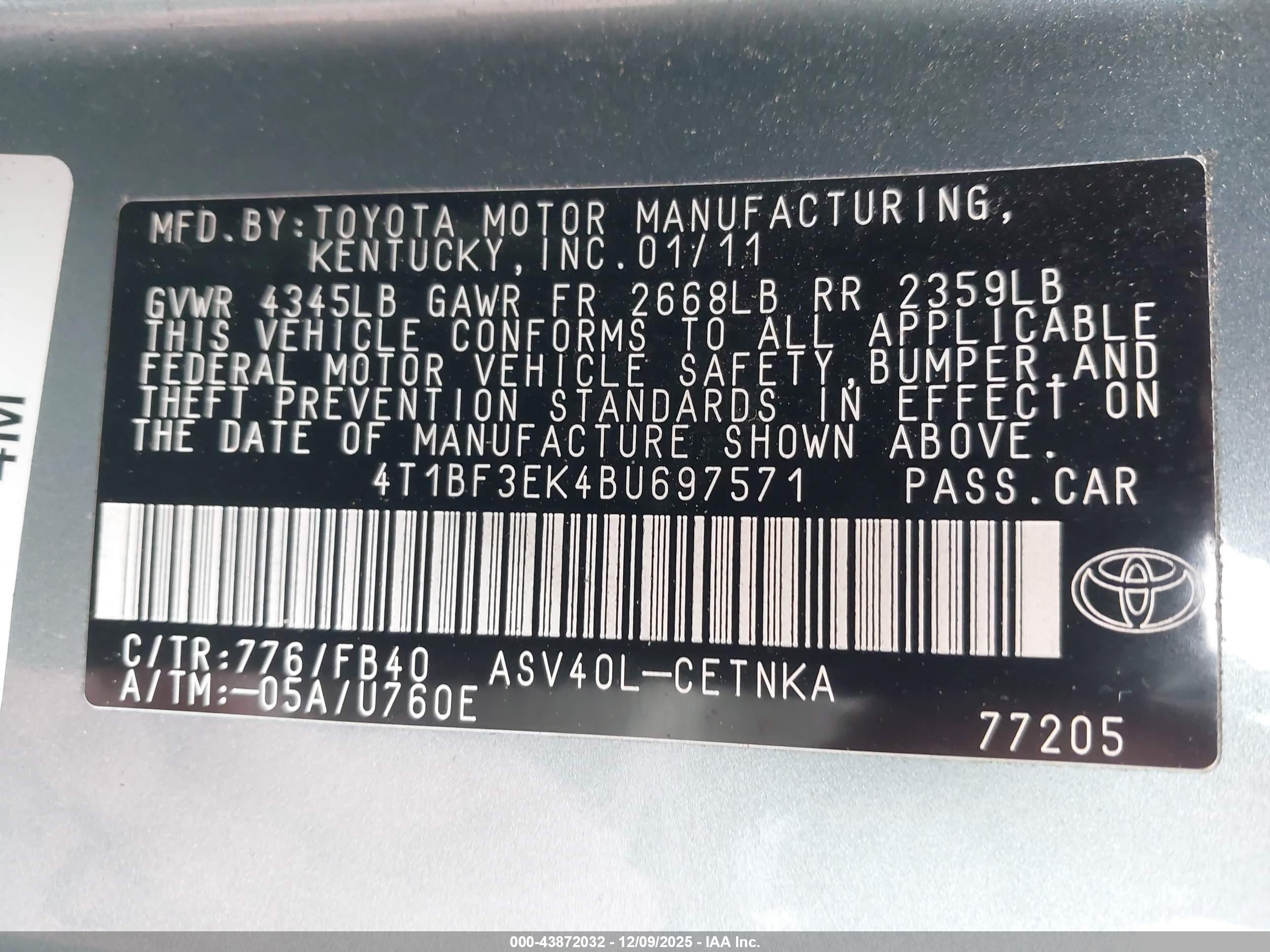 TOYOTA CAMRY image 9