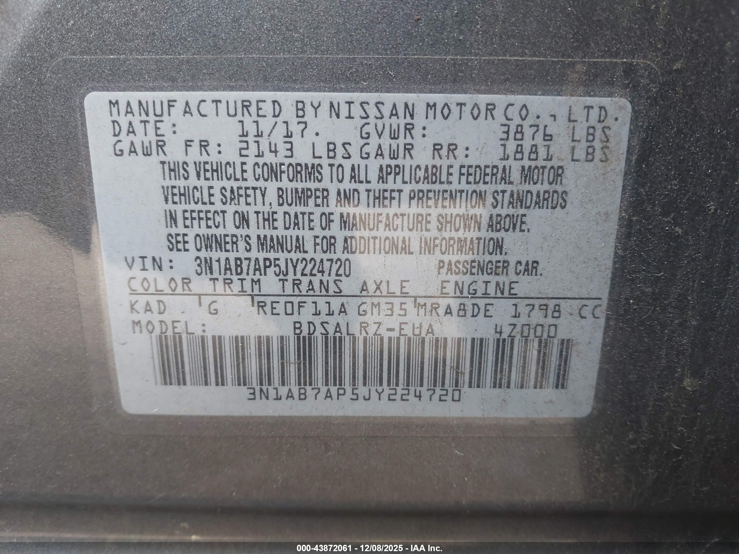 NISSAN SENTRA image 9