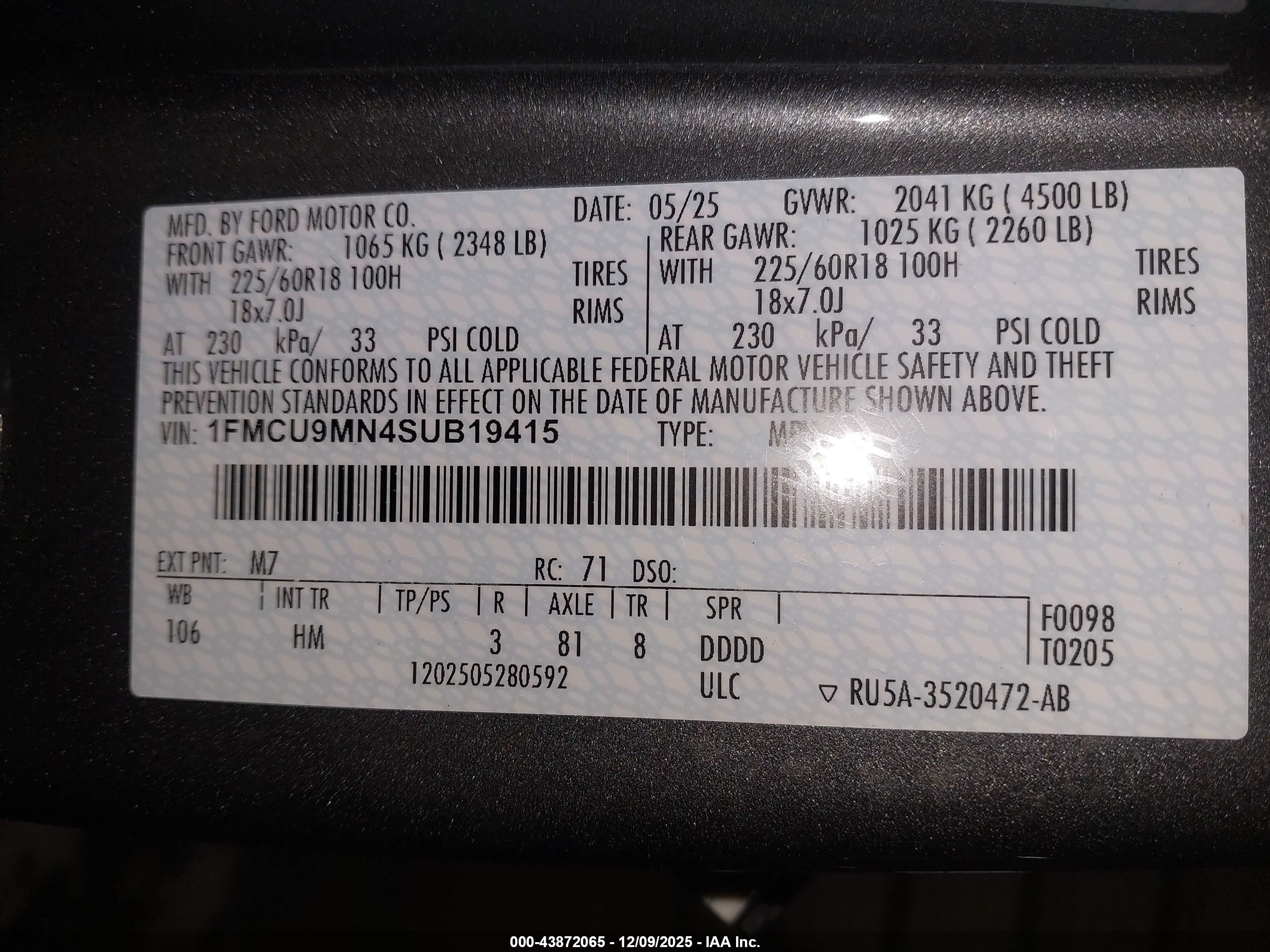 FORD ESCAPE image 9