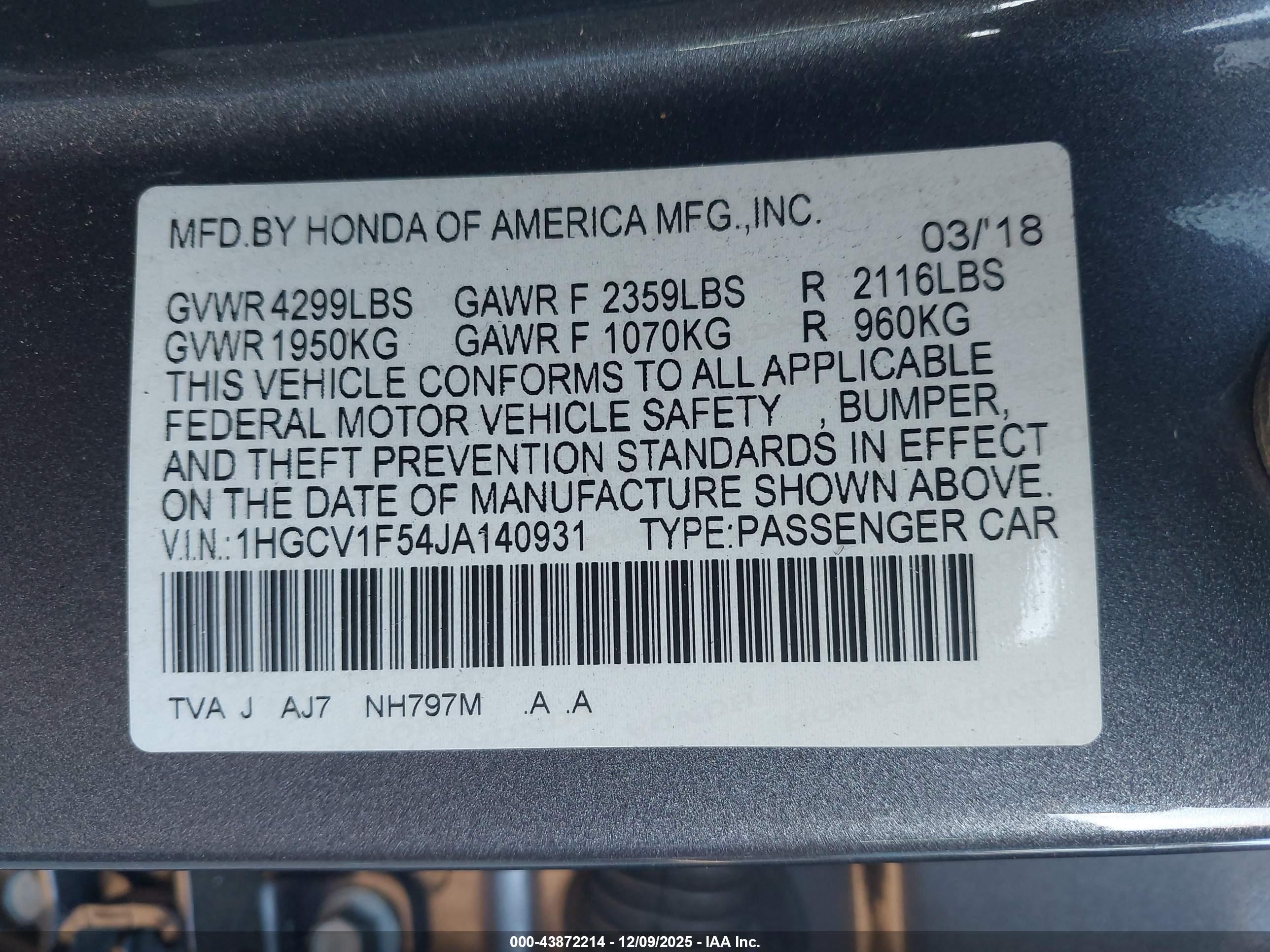 HONDA ACCORD image 9