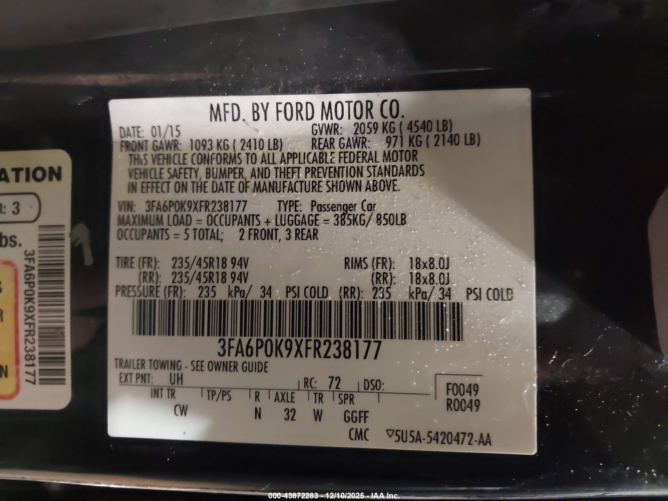 FORD FUSION image 9