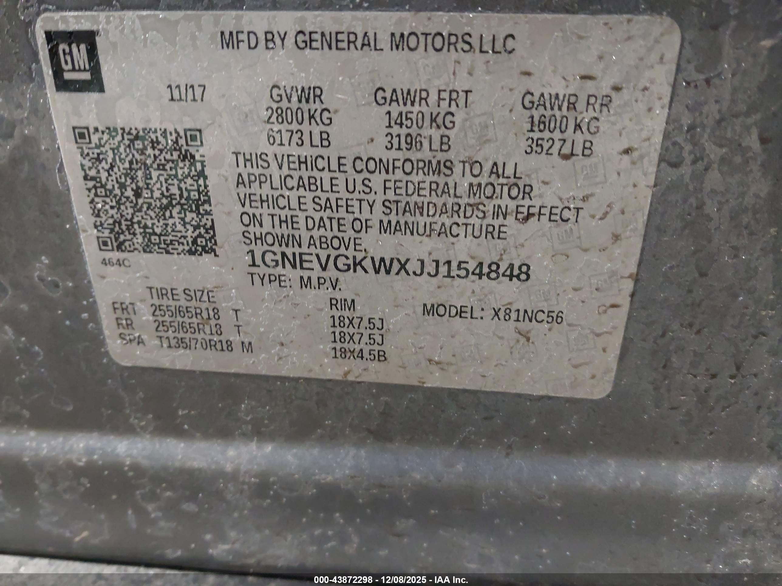 CHEVROLET TRAVERSE image 9