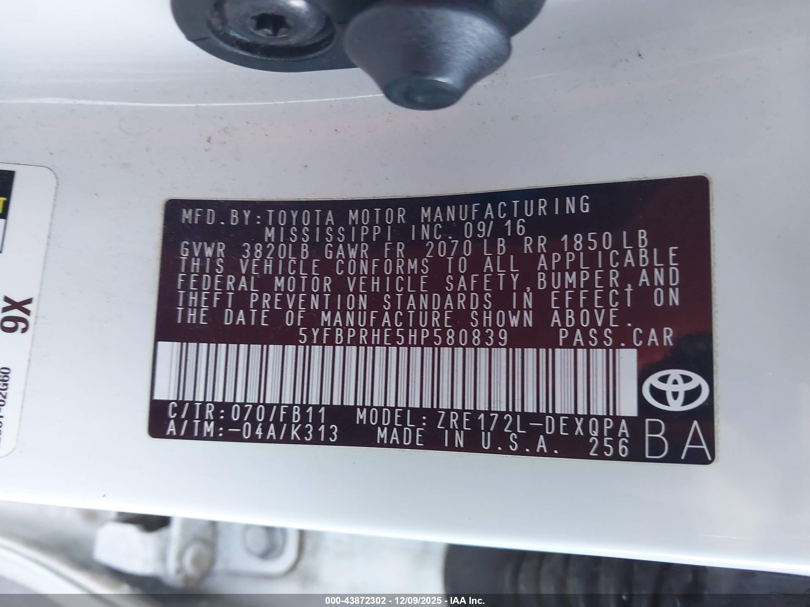 TOYOTA COROLLA image 9