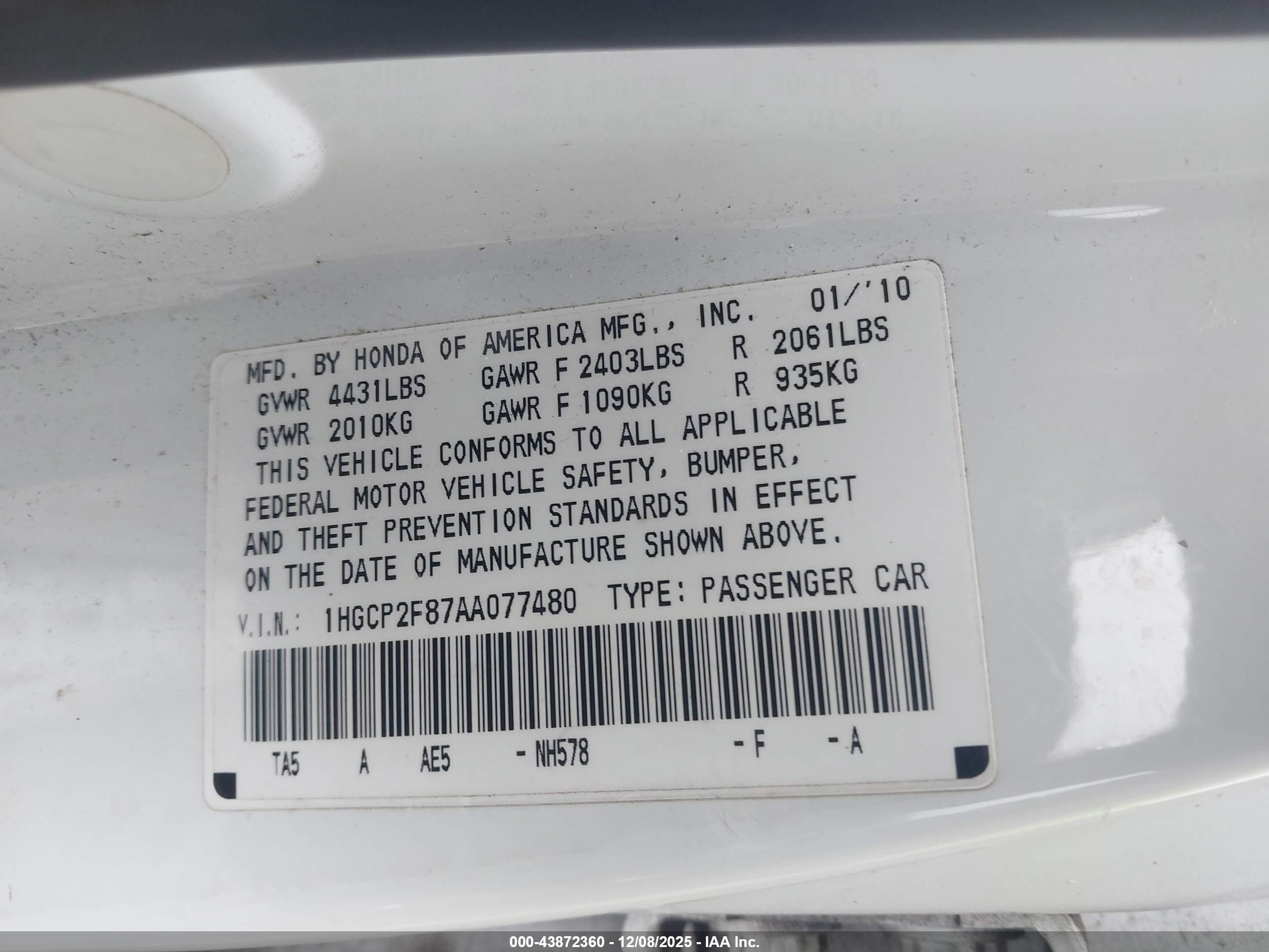 HONDA ACCORD image 9