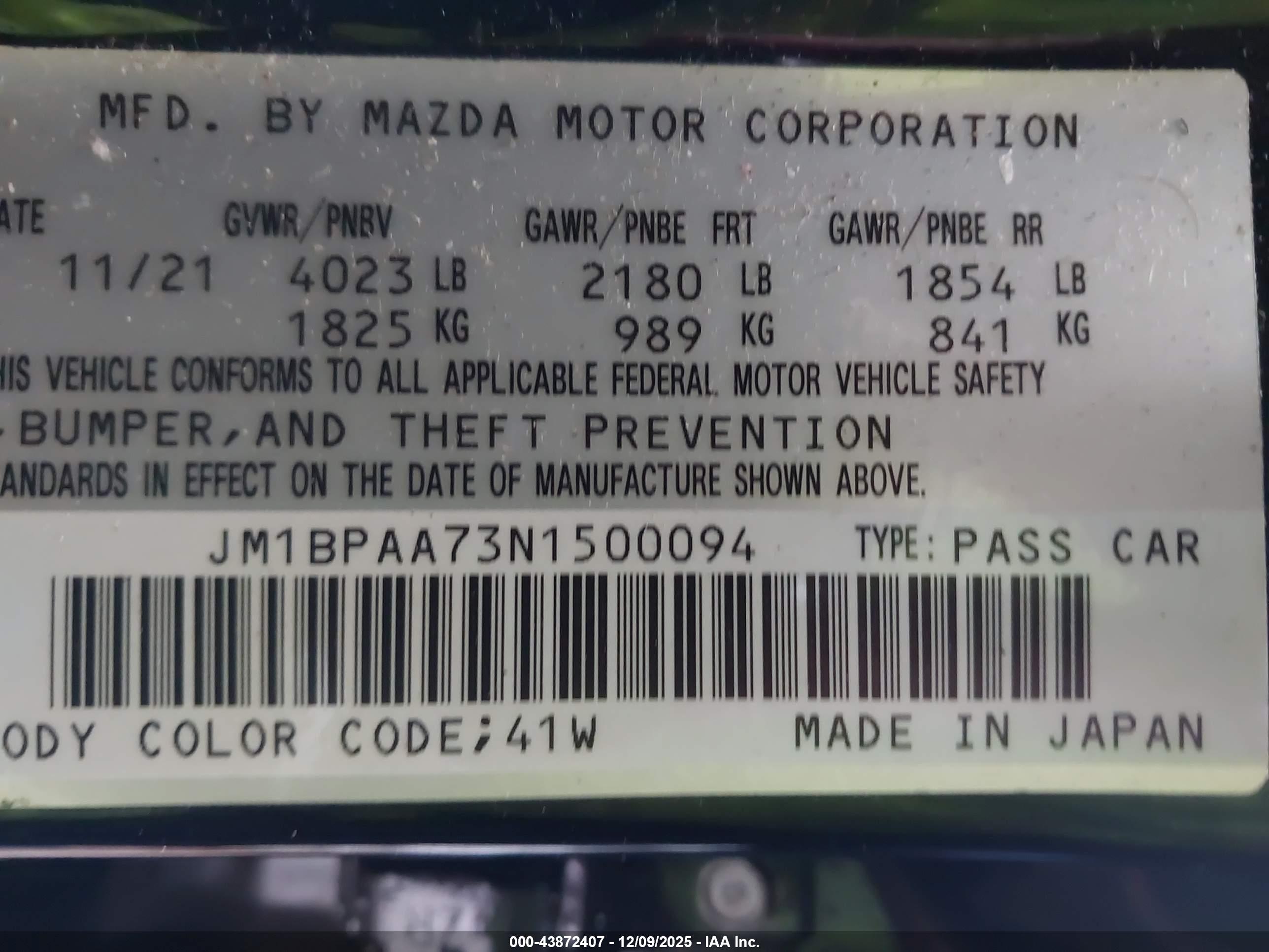 MAZDA MAZDA3 image 9