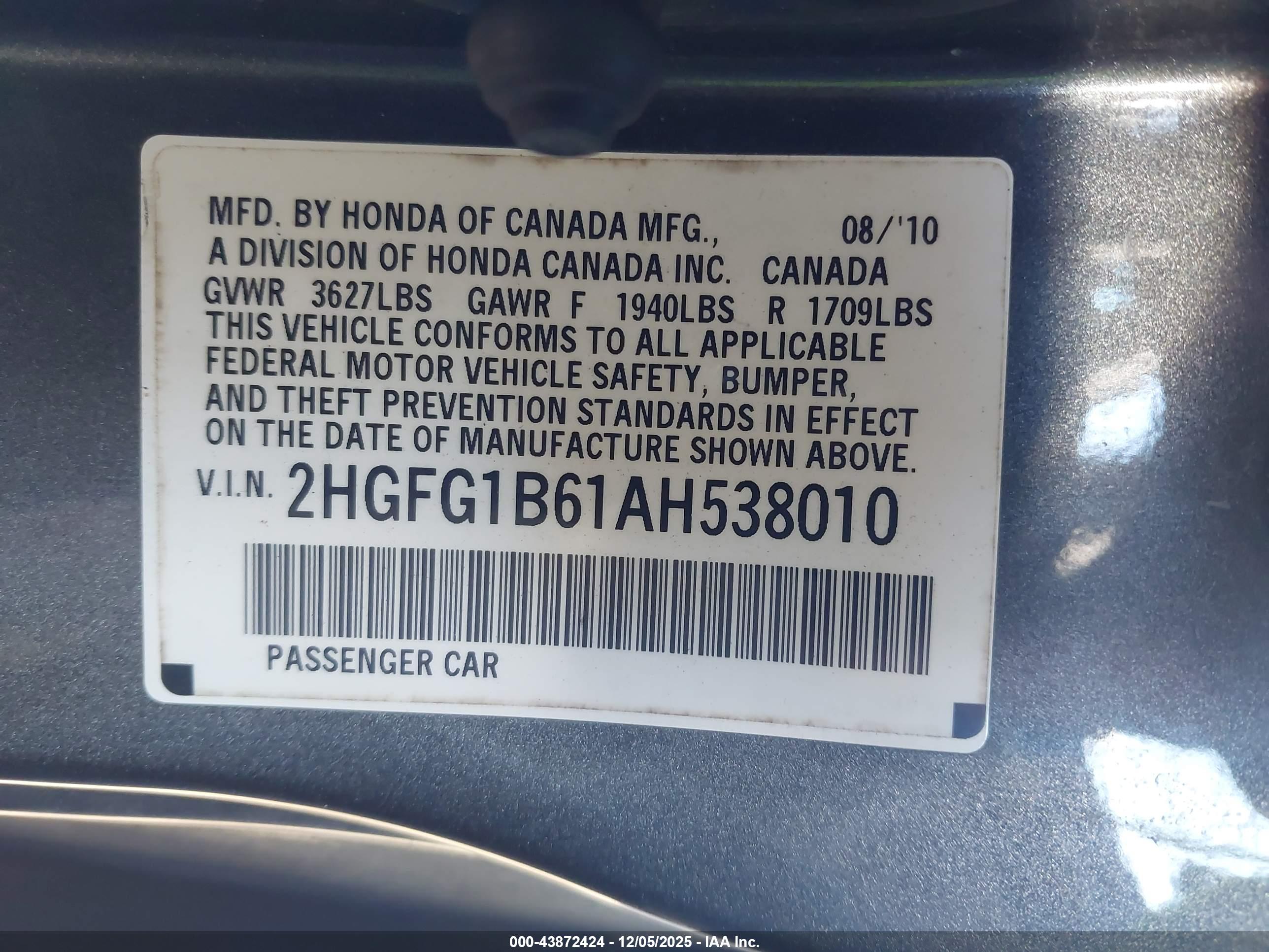 HONDA CIVIC image 9