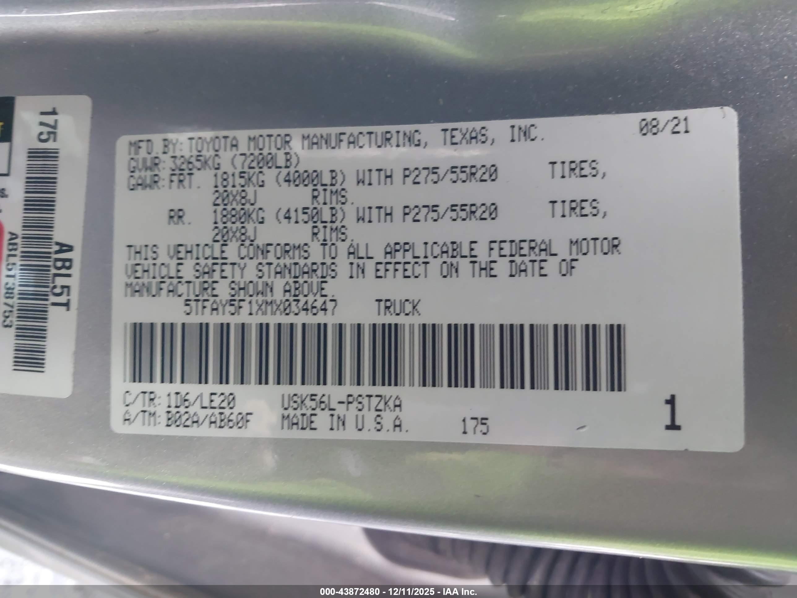 TOYOTA TUNDRA image 9