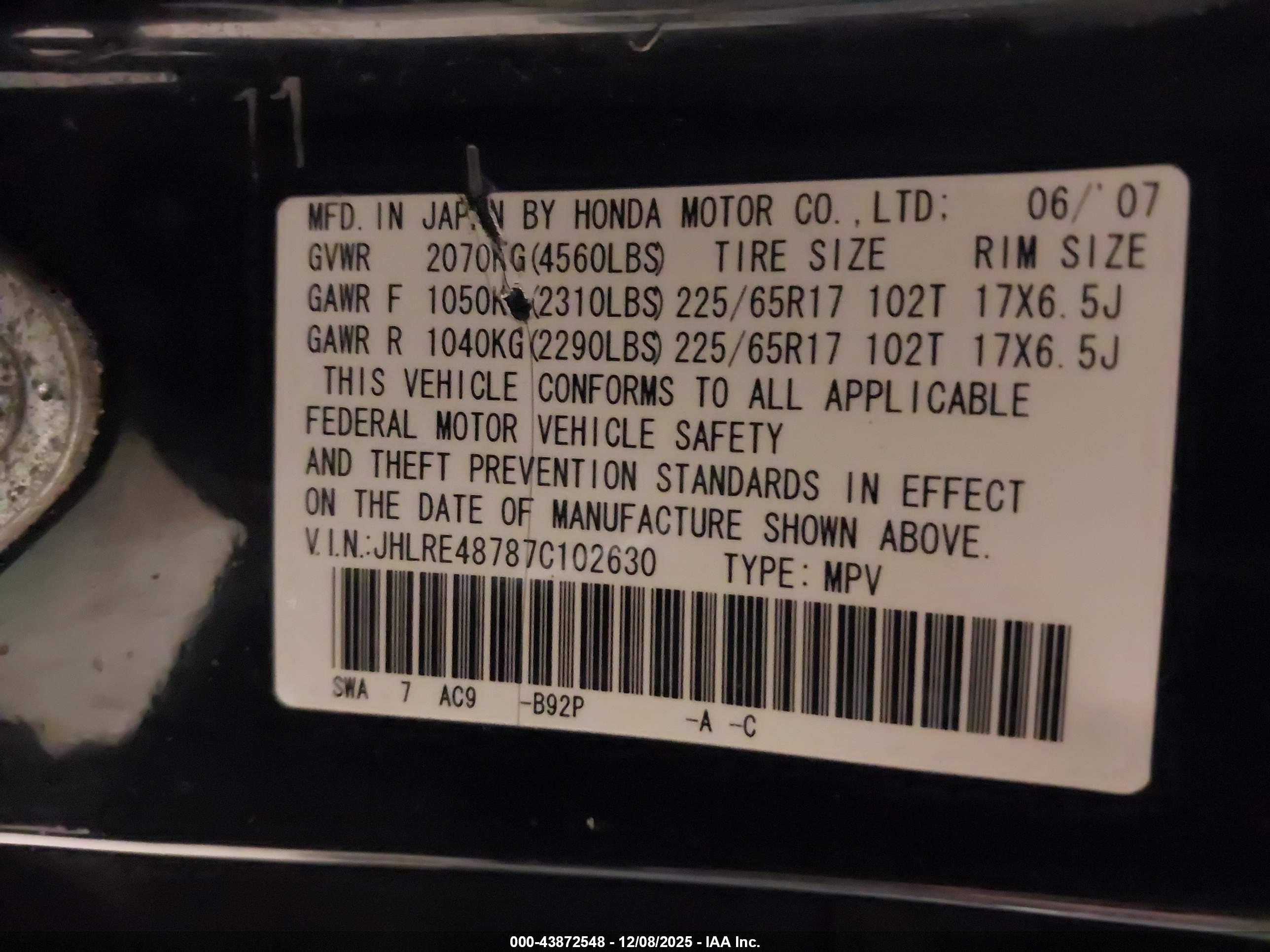 HONDA CR-V image 9