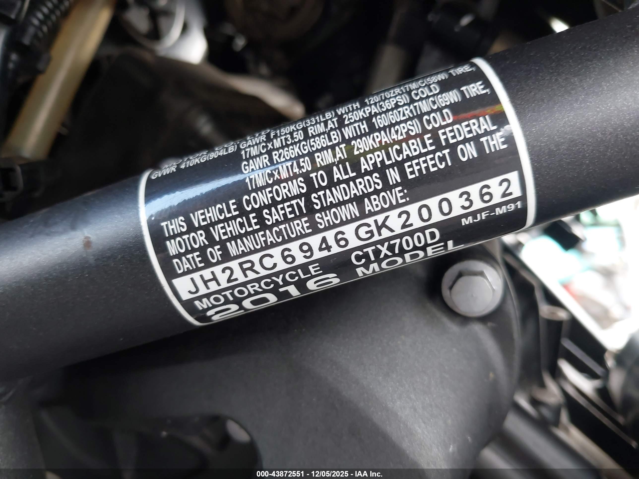 HONDA CTX700 image 10