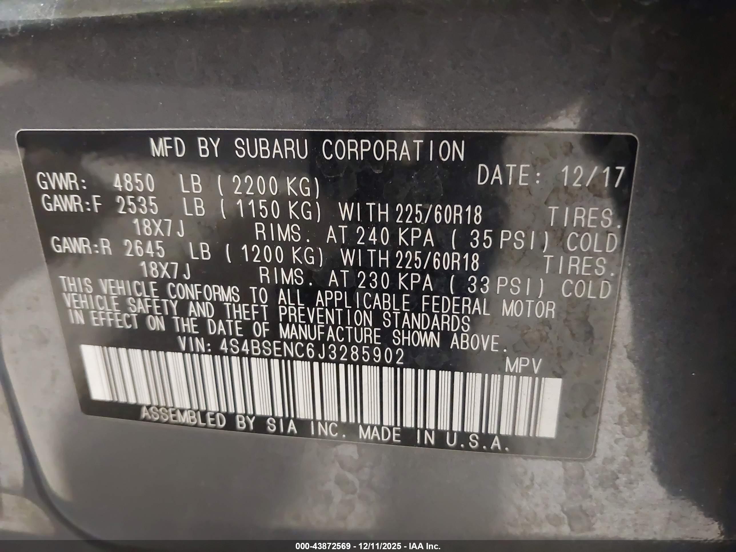 SUBARU OUTBACK image 9