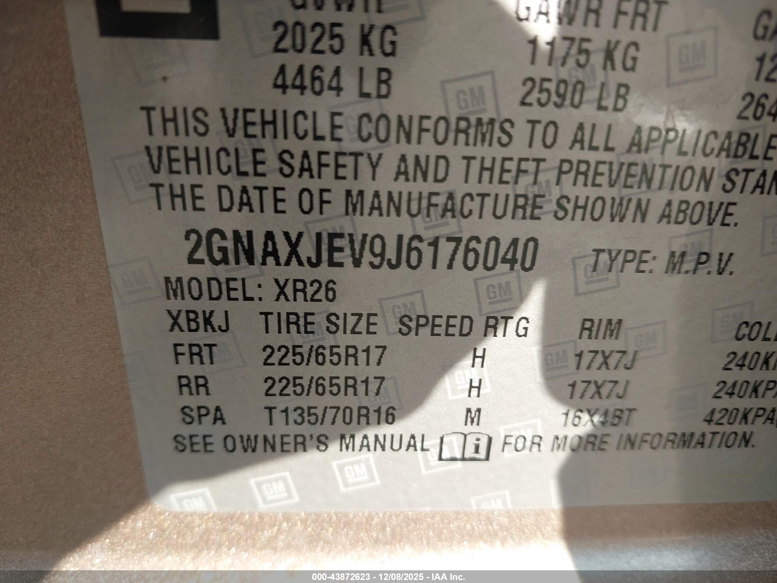 CHEVROLET EQUINOX image 9
