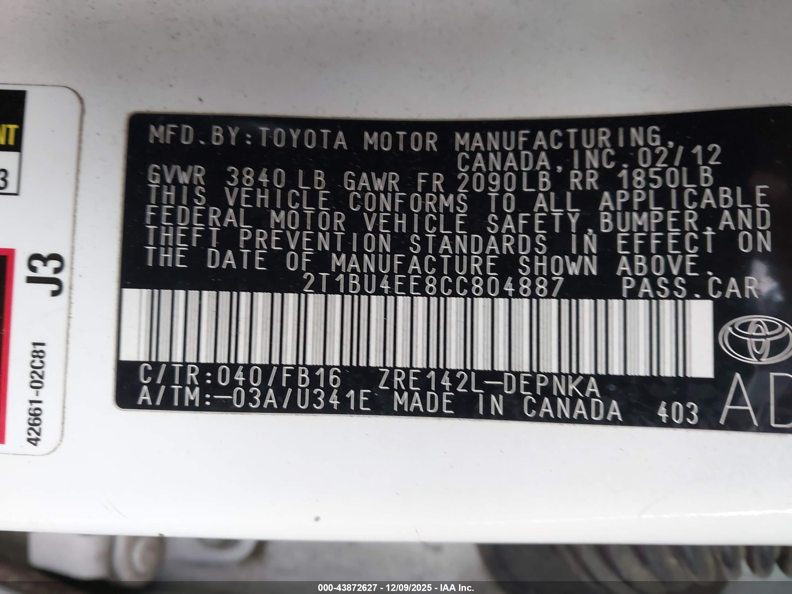 TOYOTA COROLLA image 9