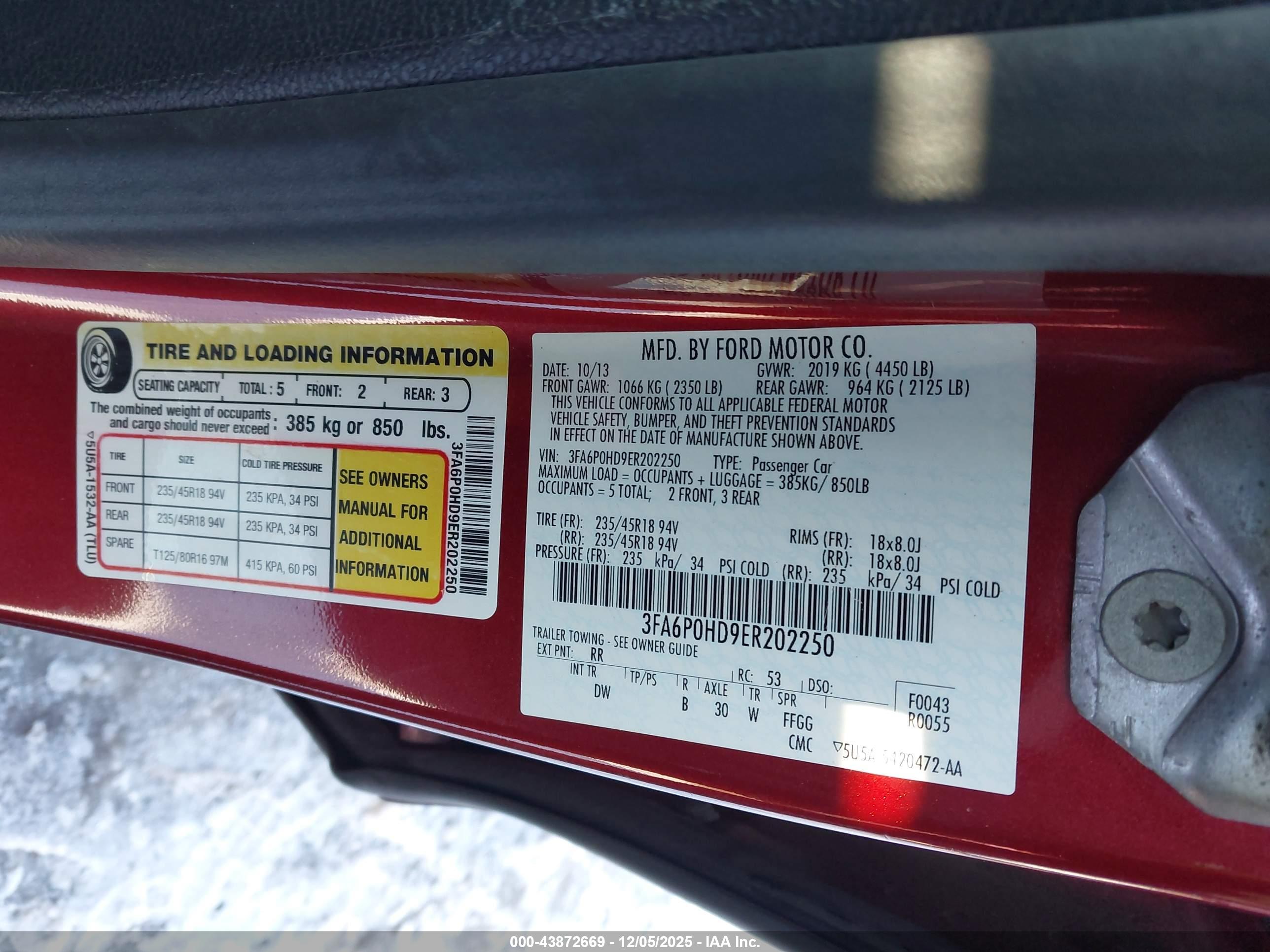 FORD FUSION image 9
