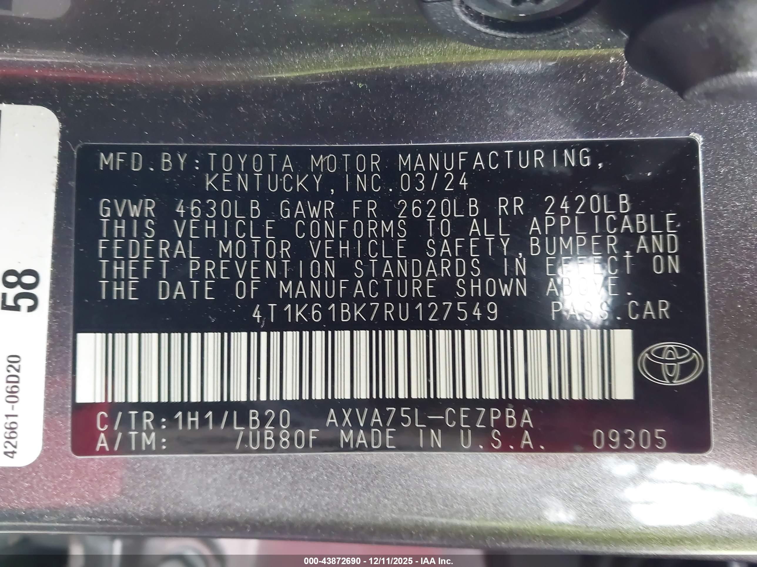 TOYOTA CAMRY image 9
