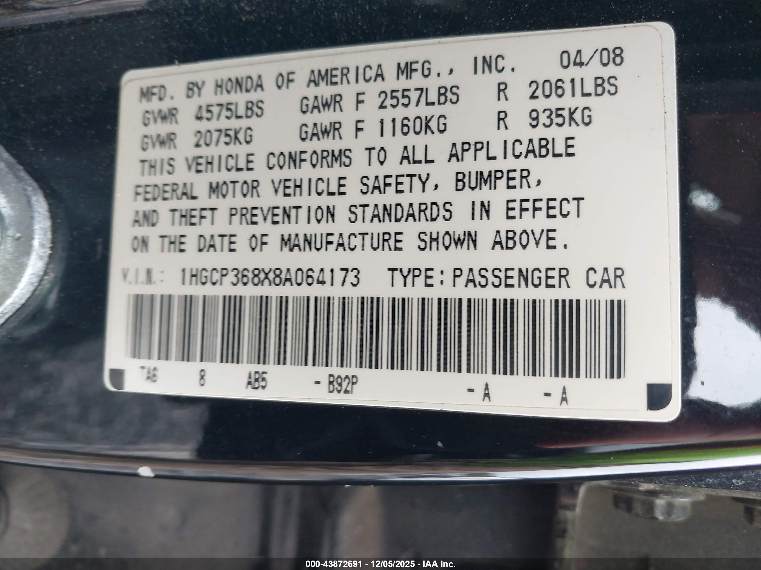 HONDA ACCORD image 9