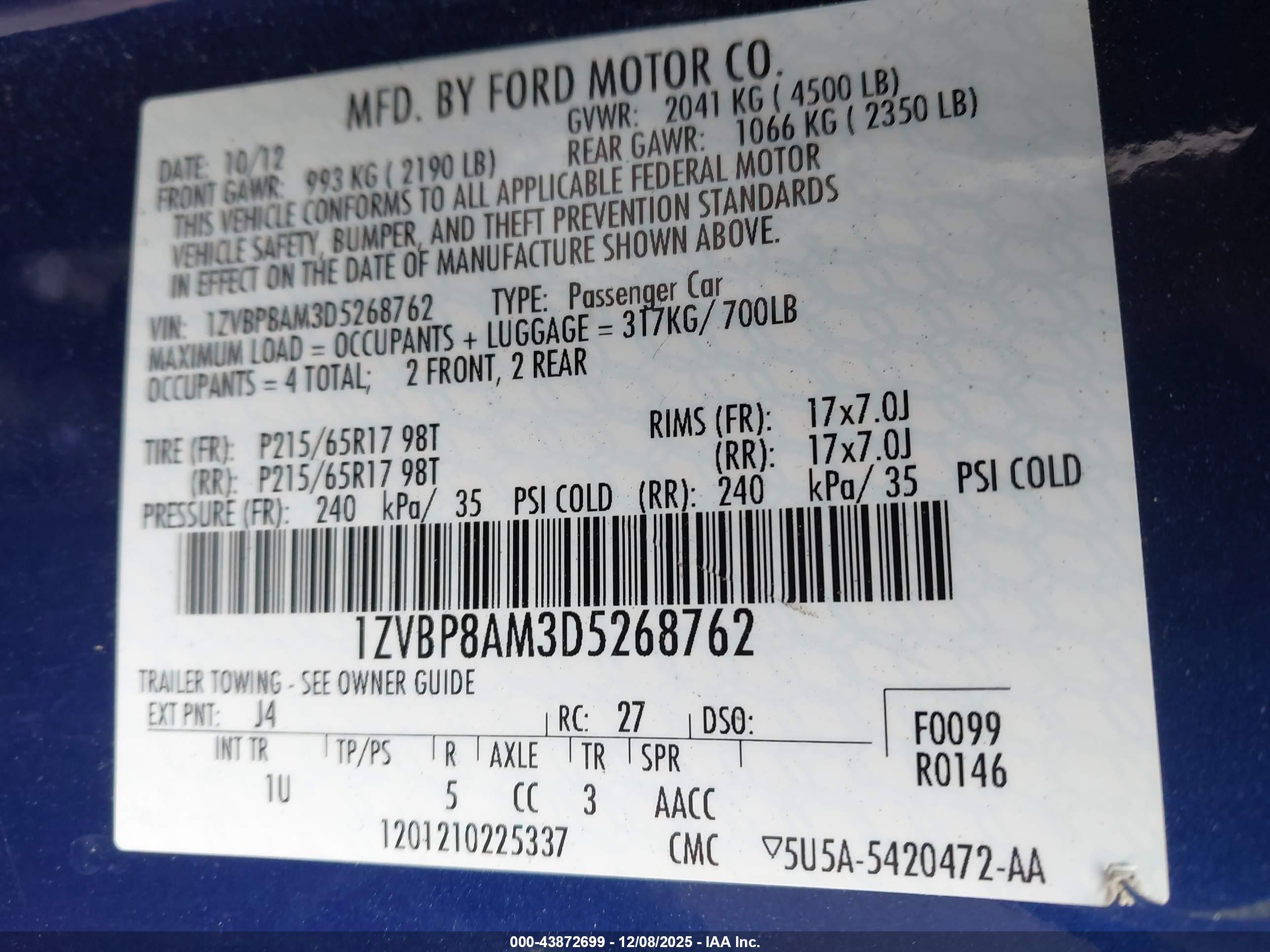 FORD MUSTANG image 9