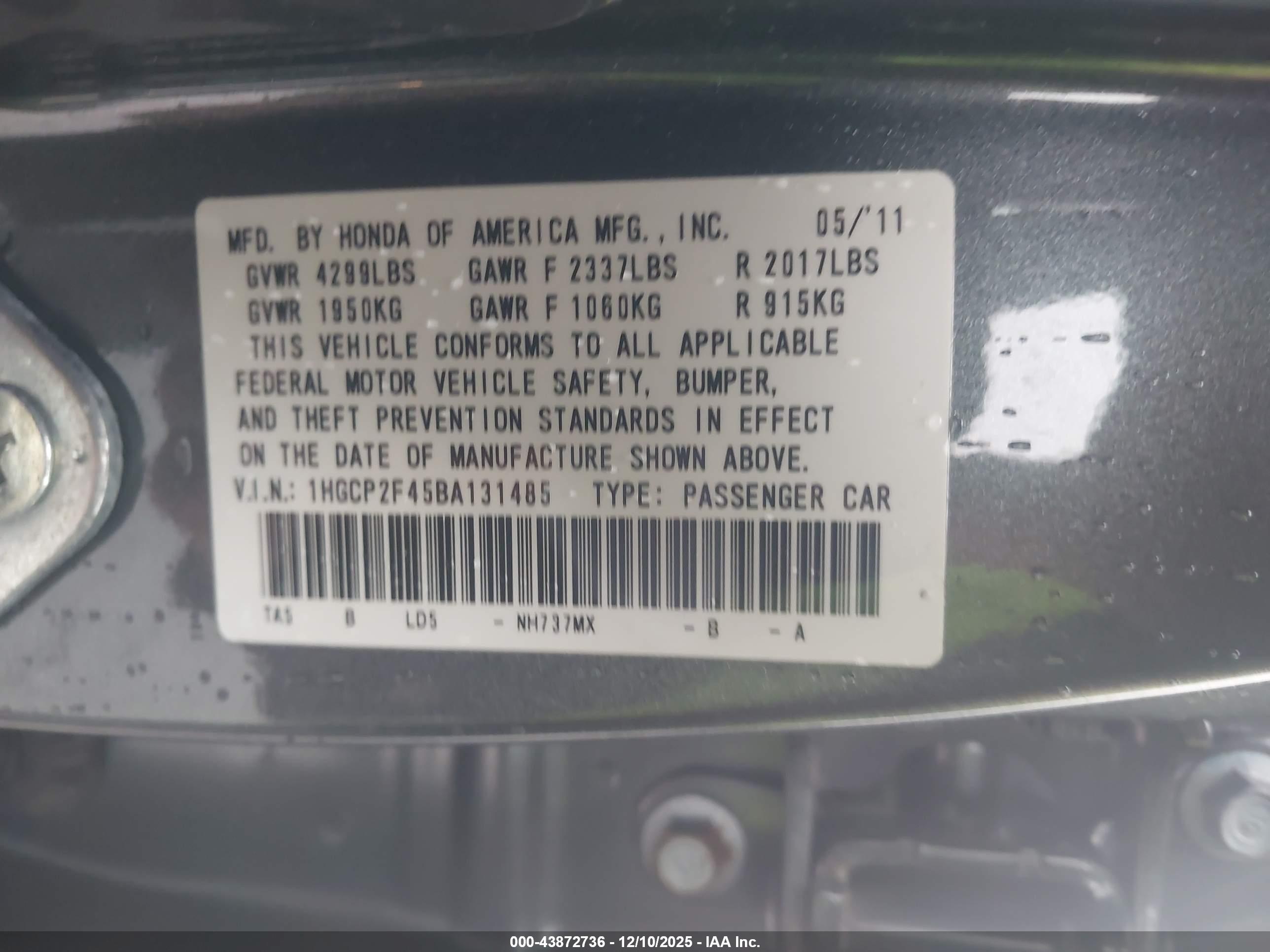 HONDA ACCORD image 9