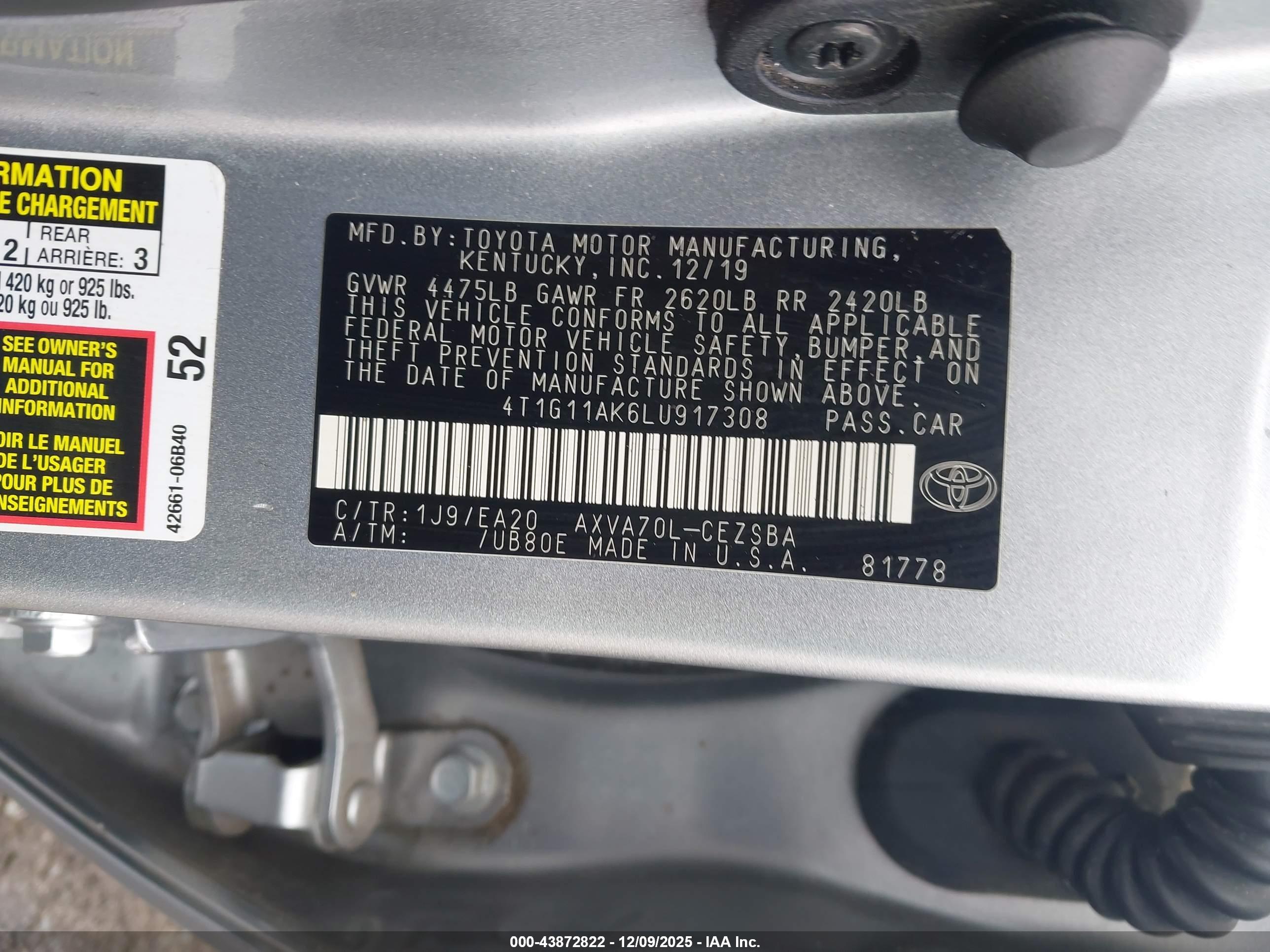 TOYOTA CAMRY image 9