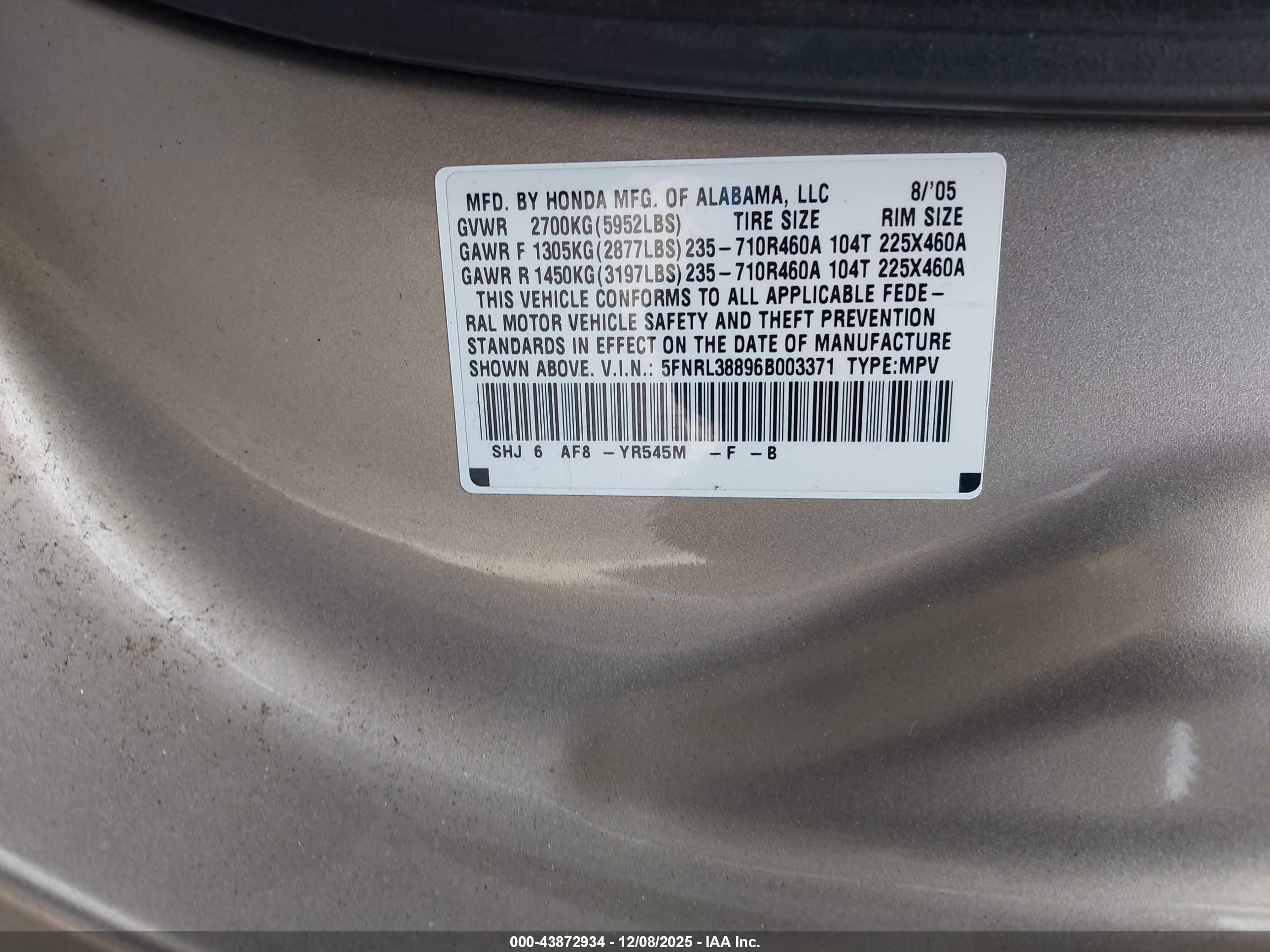 HONDA ODYSSEY image 9