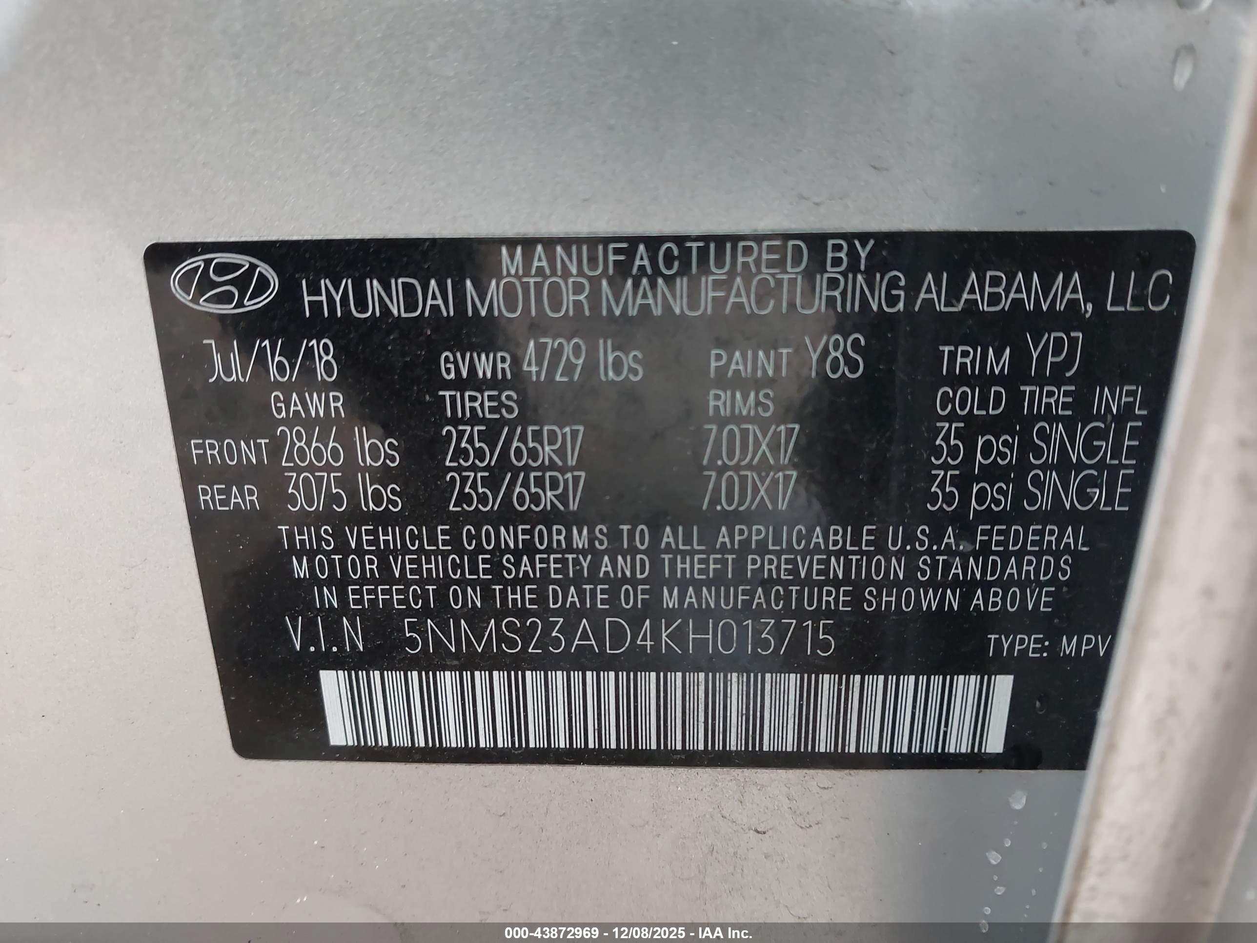 HYUNDAI SANTA image 9