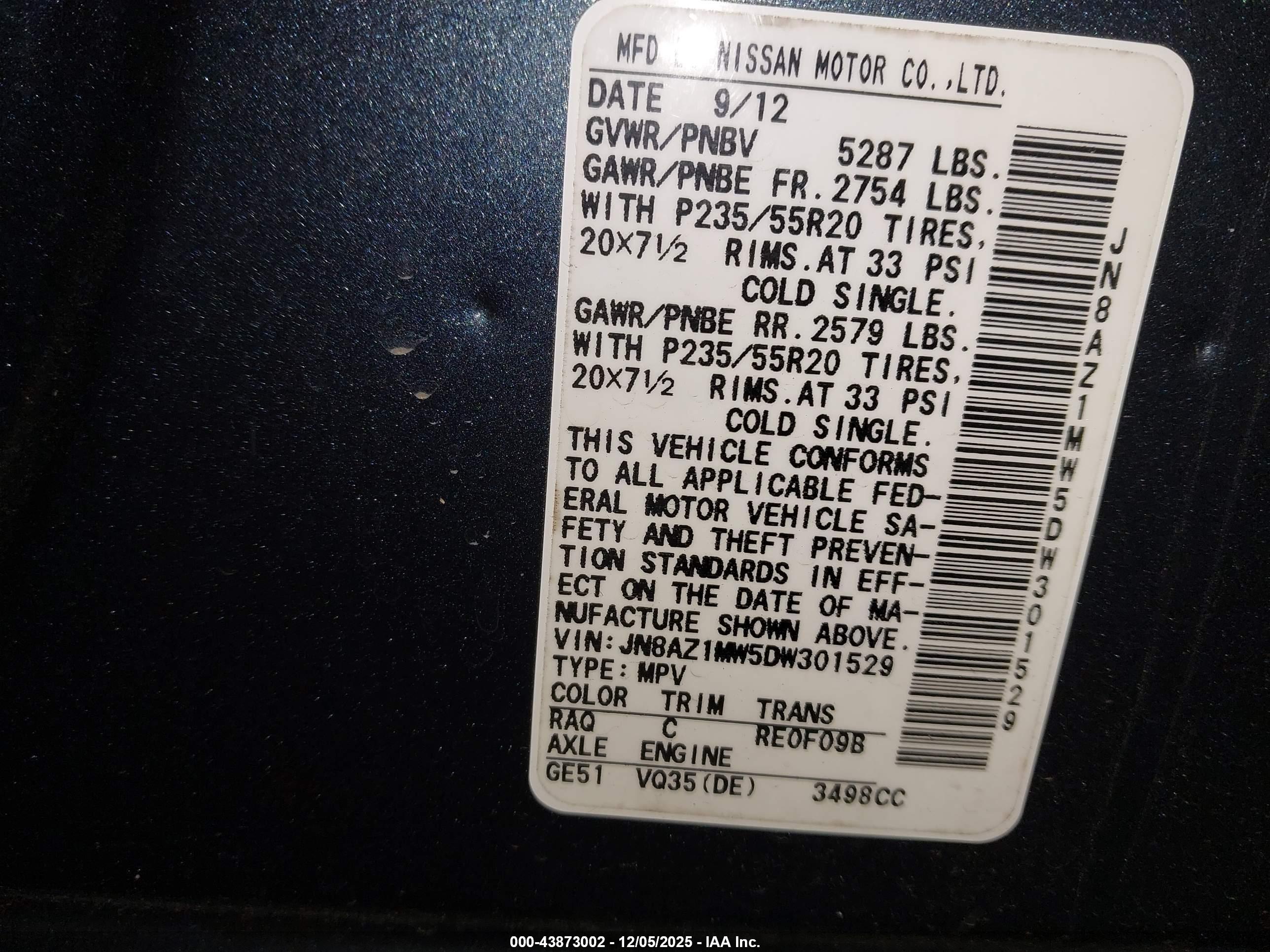 NISSAN MURANO image 9