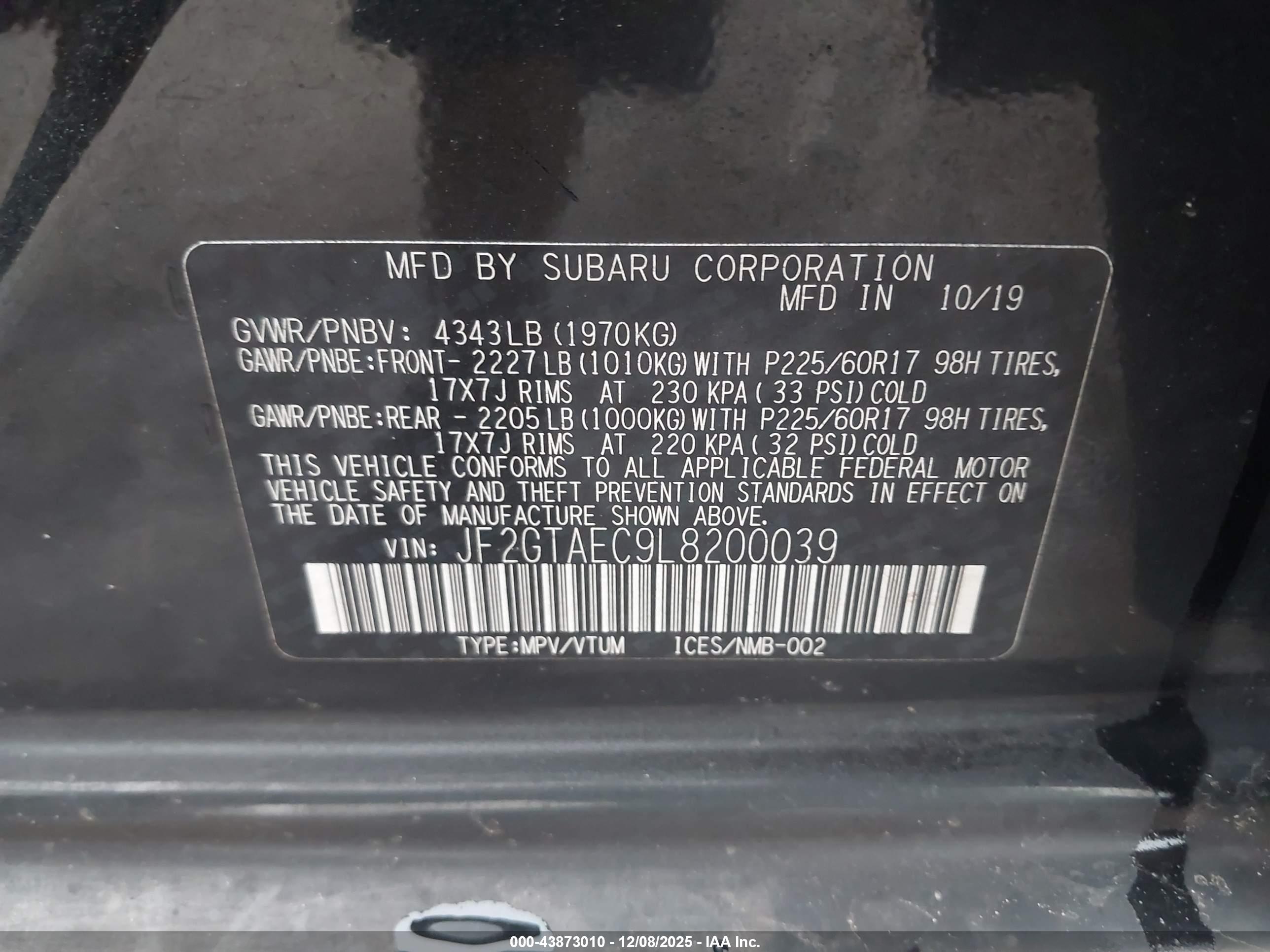 SUBARU CROSSTREK image 9
