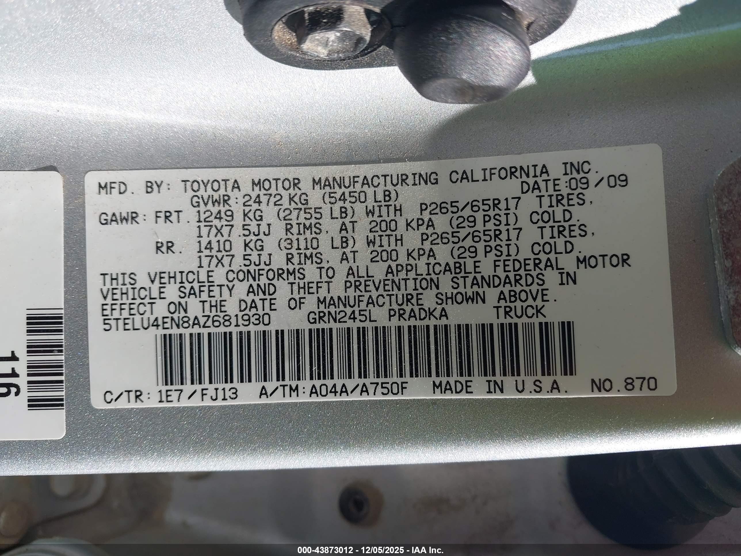 TOYOTA TACOMA image 9