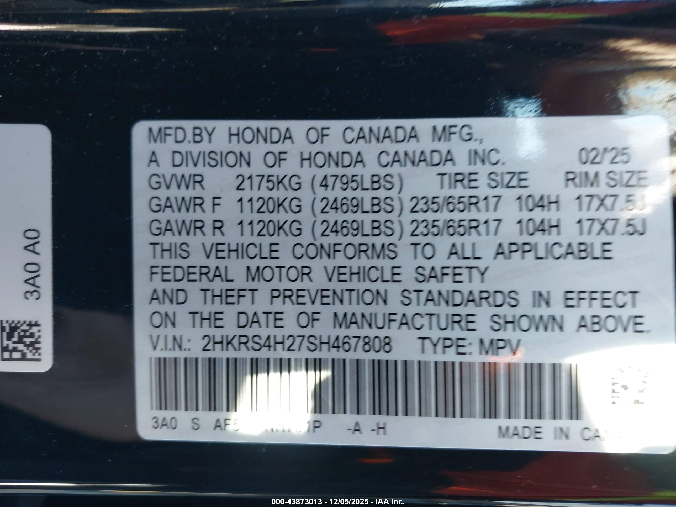 HONDA CR-V image 9