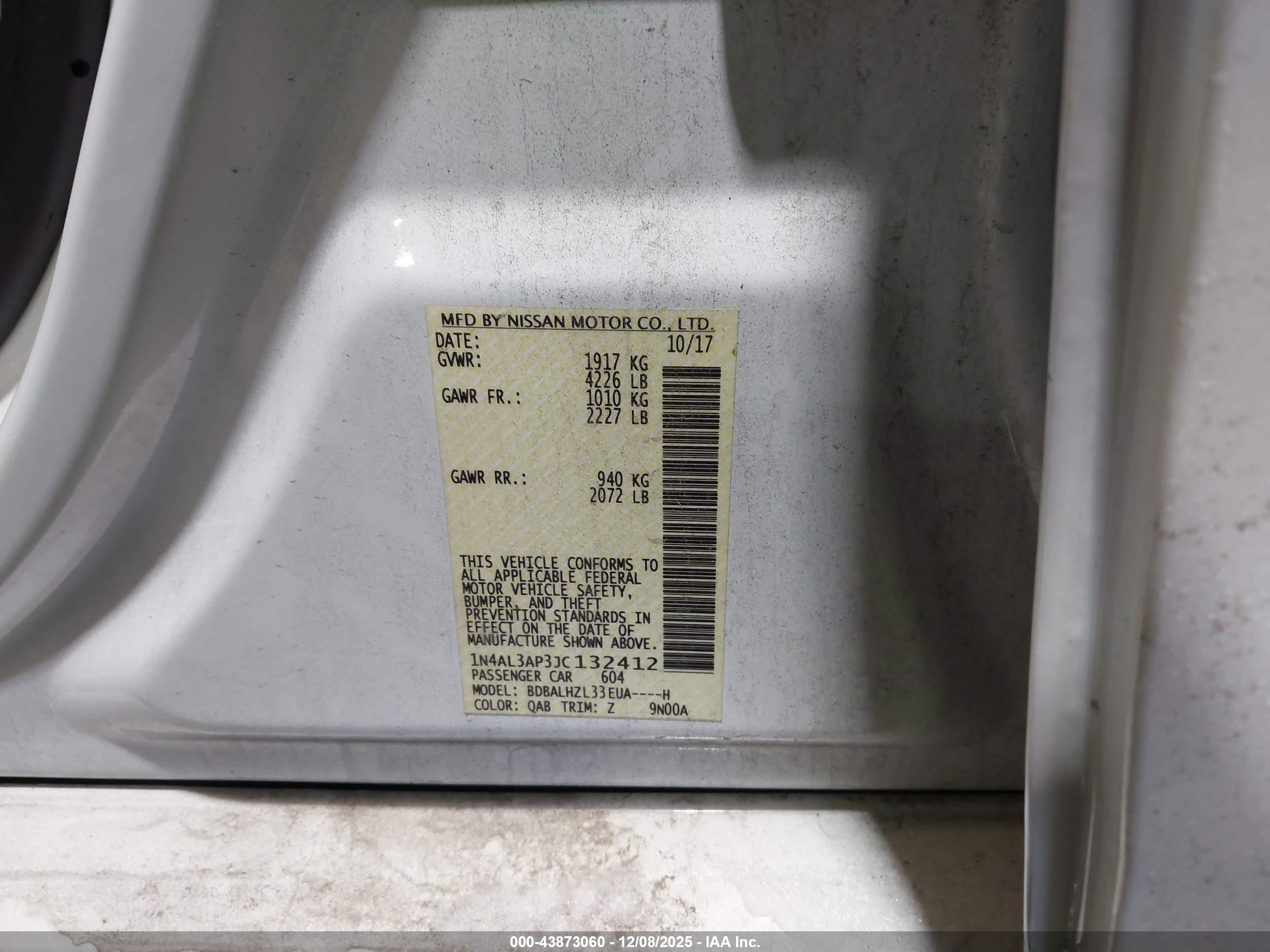 NISSAN ALTIMA image 9