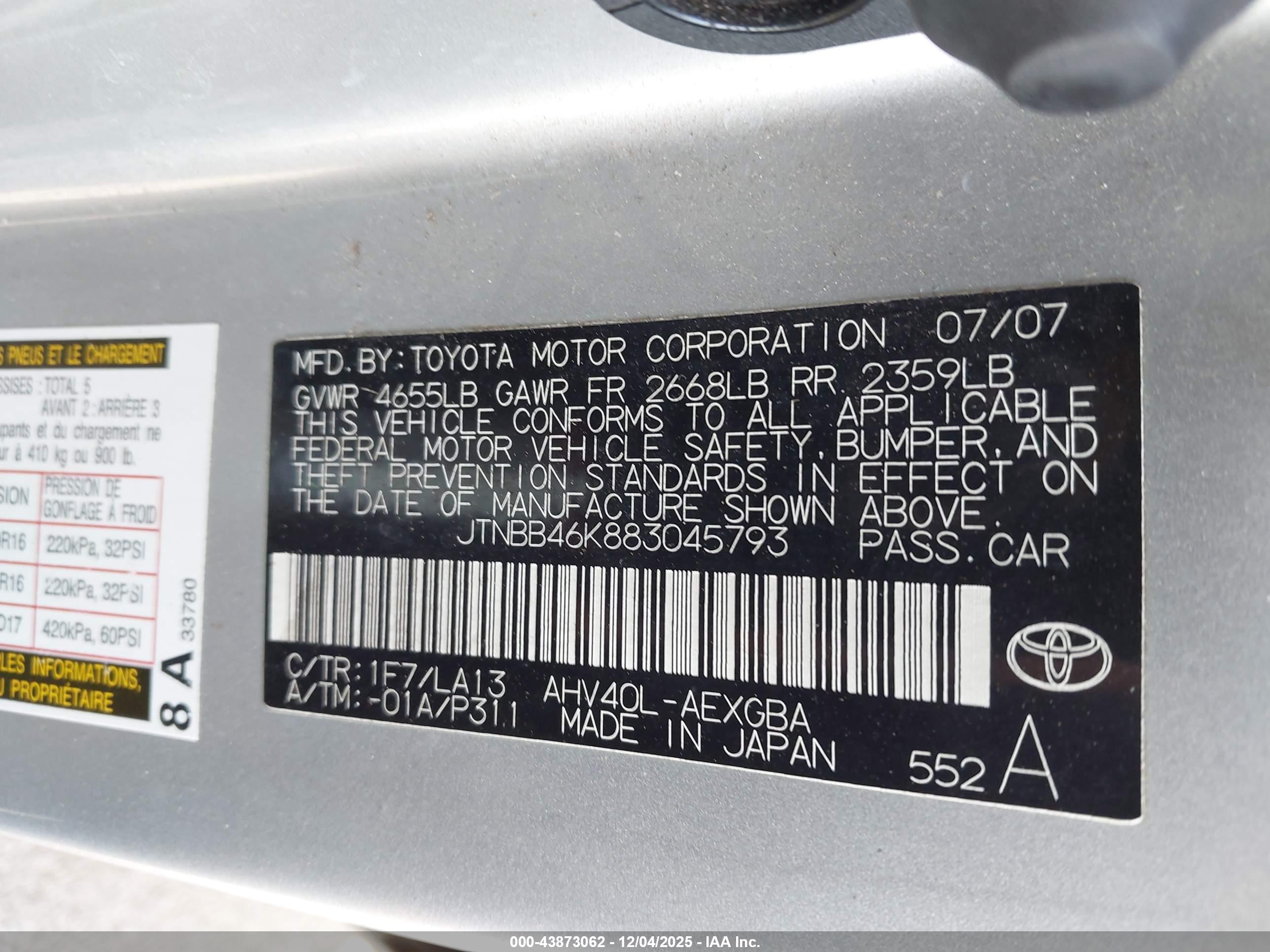 TOYOTA CAMRY image 9