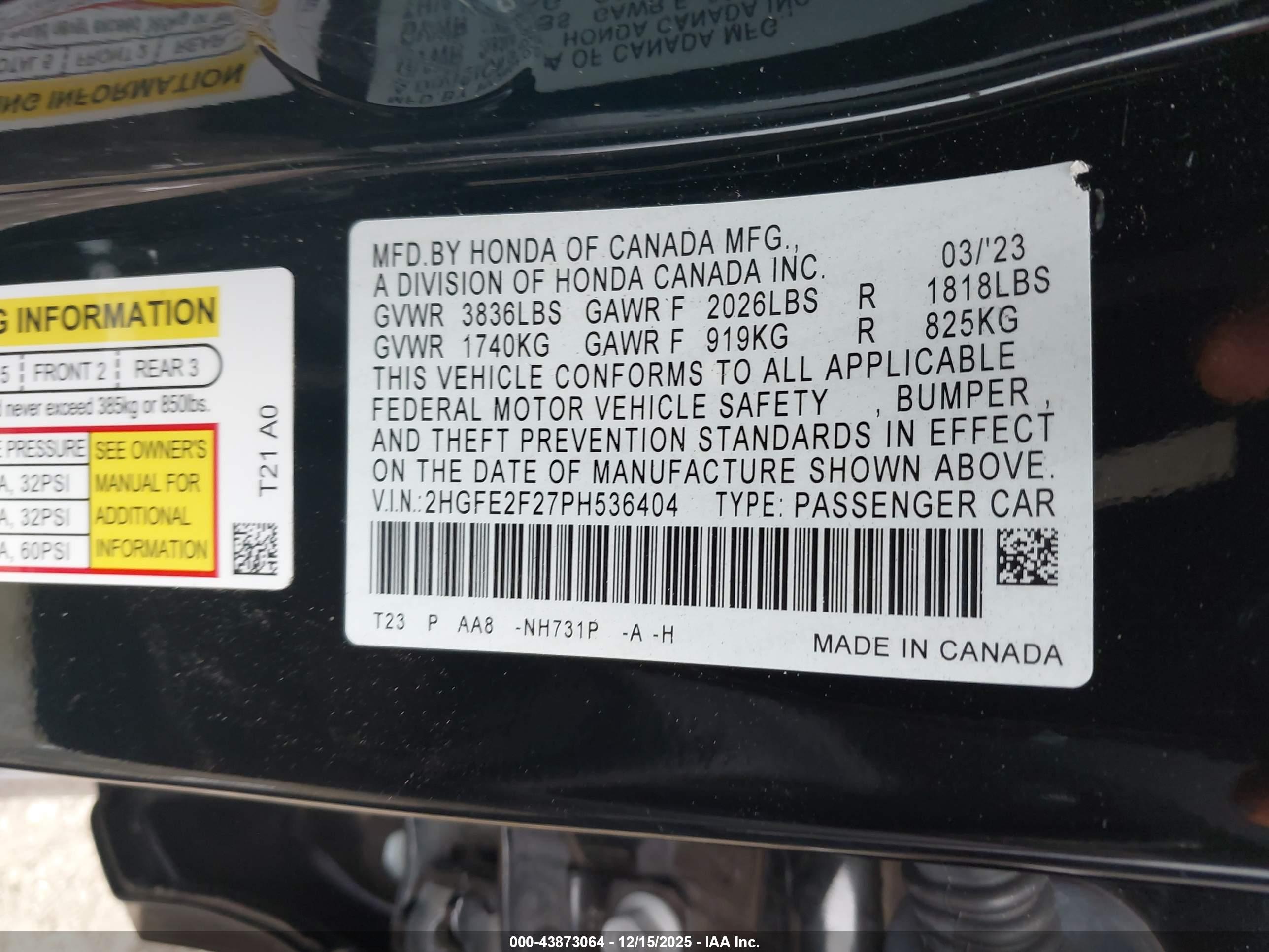 HONDA CIVIC image 9