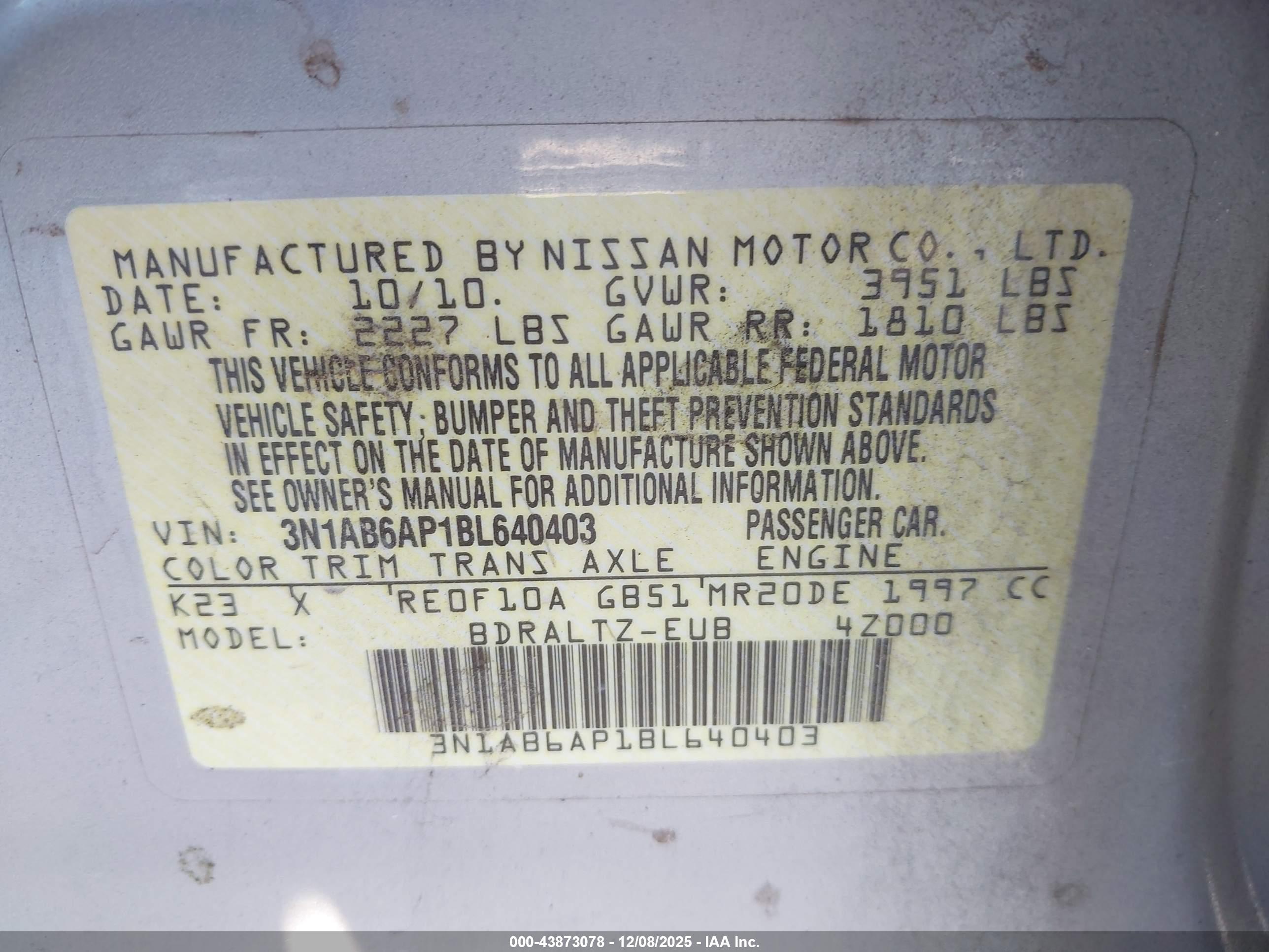 NISSAN SENTRA image 9