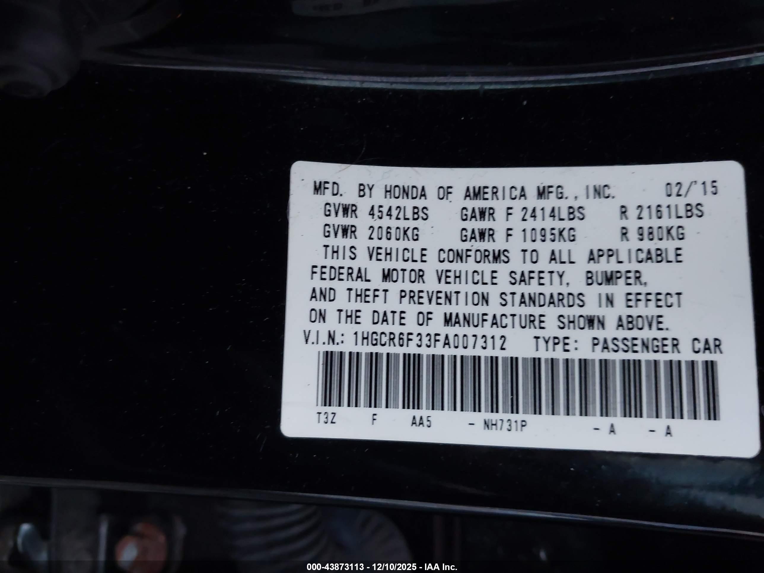 HONDA ACCORD image 9