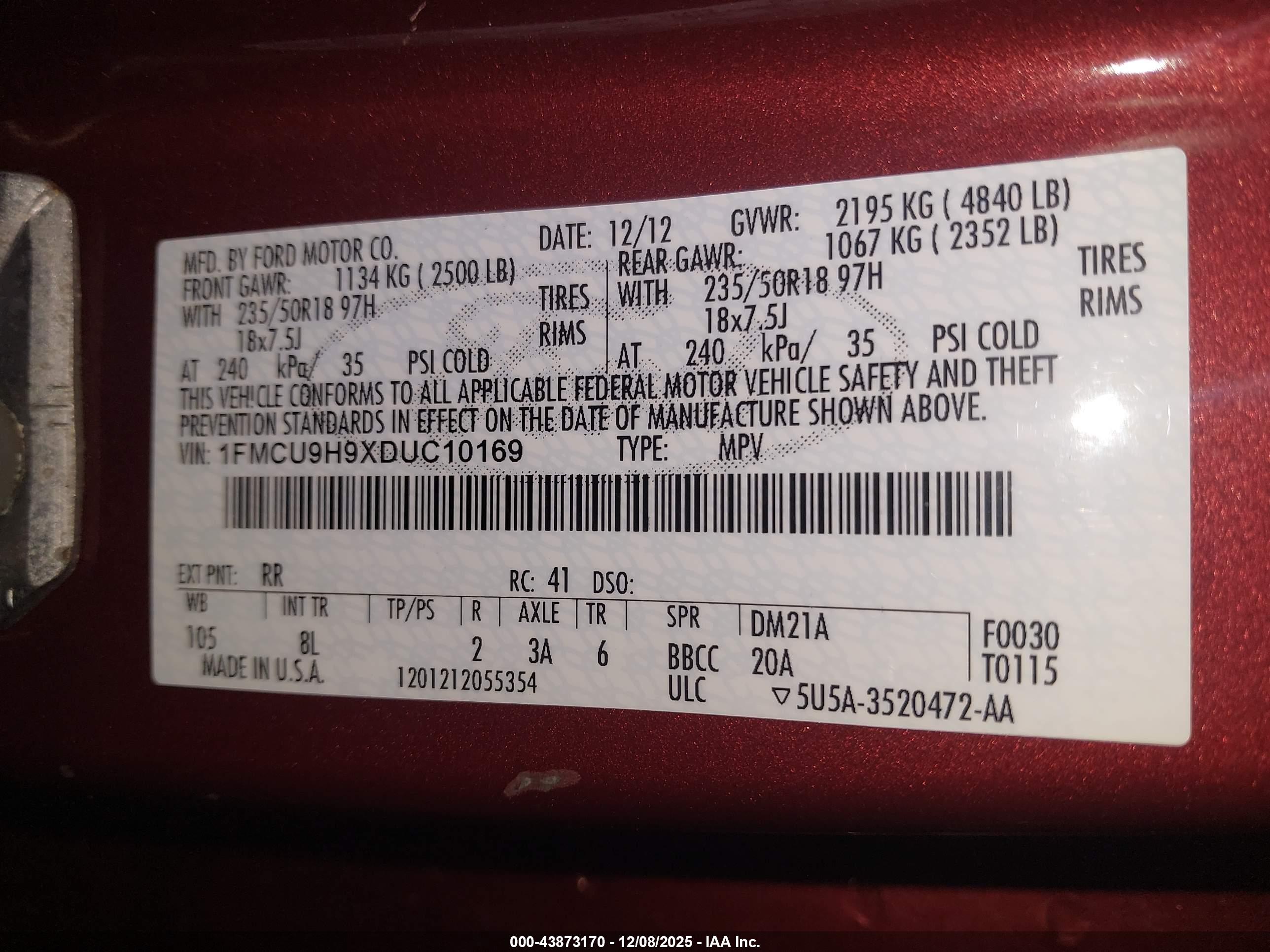 FORD ESCAPE image 9