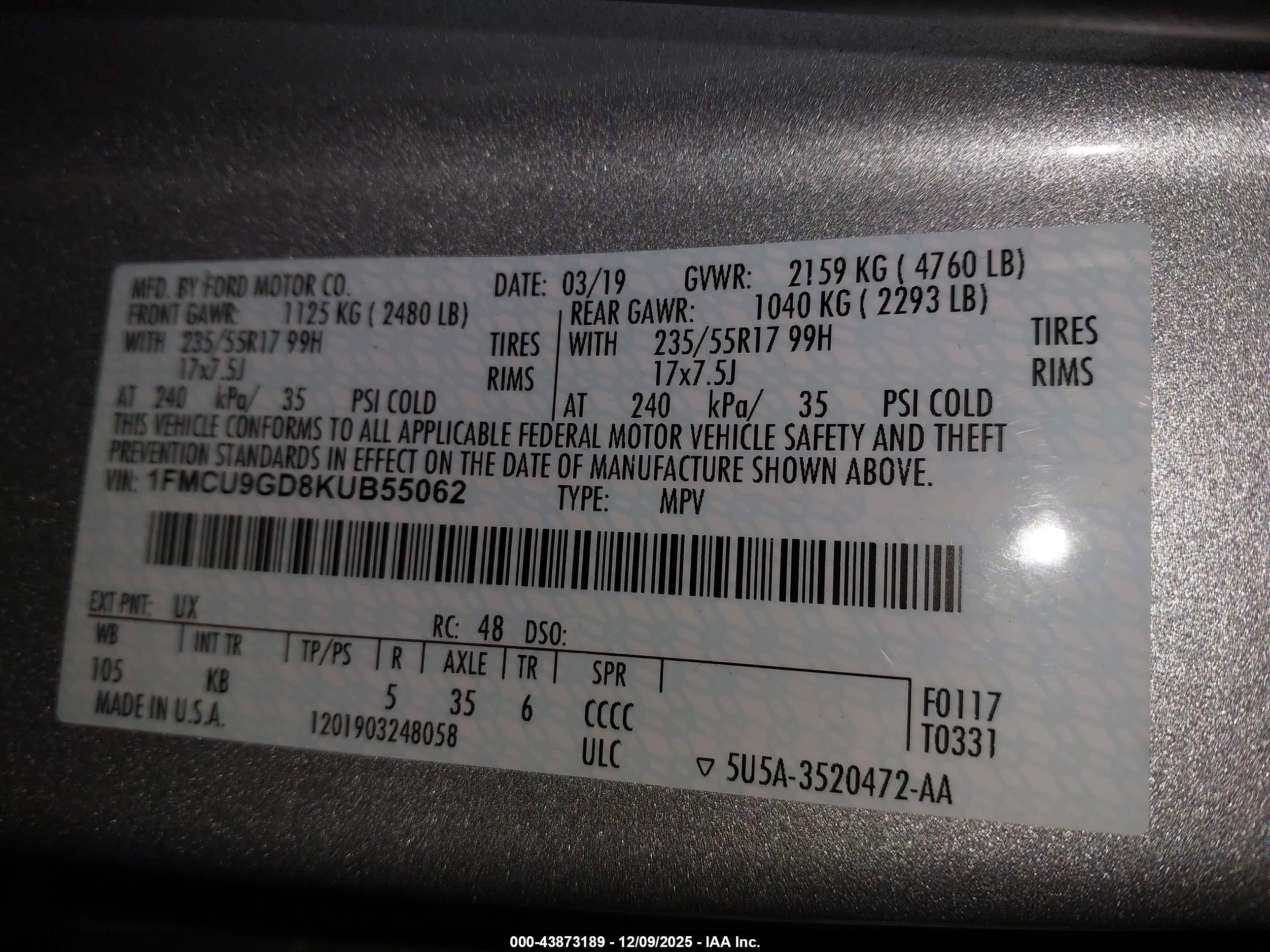 FORD ESCAPE image 9