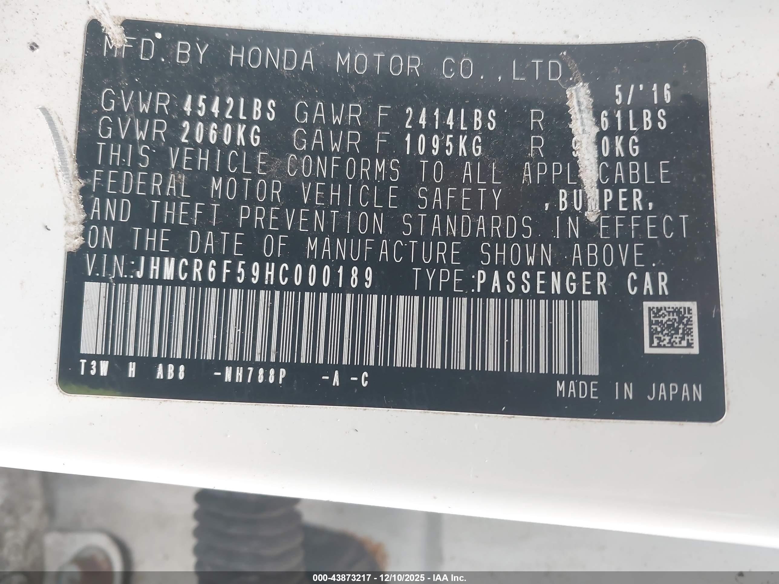 HONDA ACCORD image 9